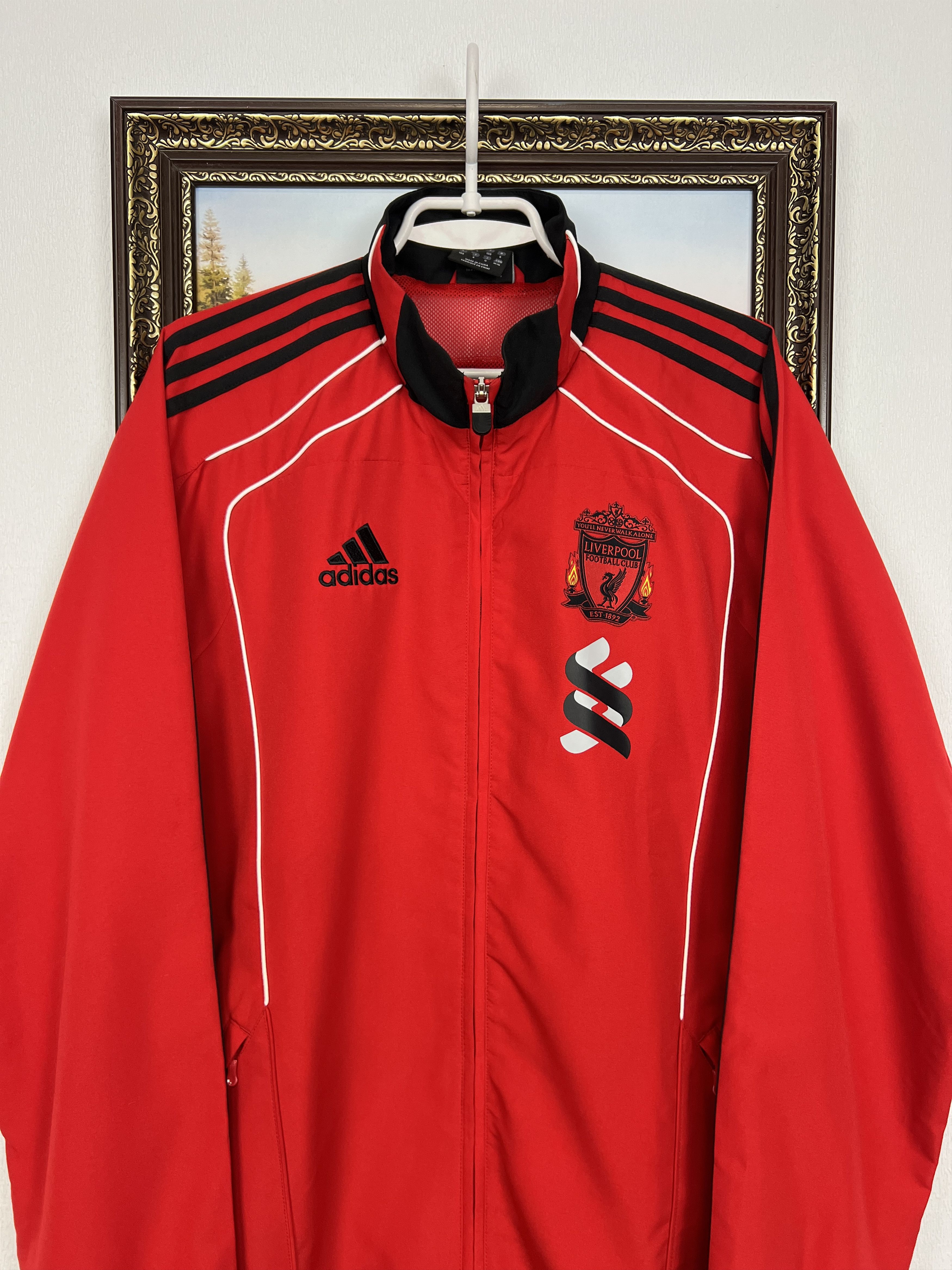 Adidas Vintage Adidas Liverpool Football Jacket Soccer YNWA Size US M / EU 48-50 / 2 - 2 Thumbnail