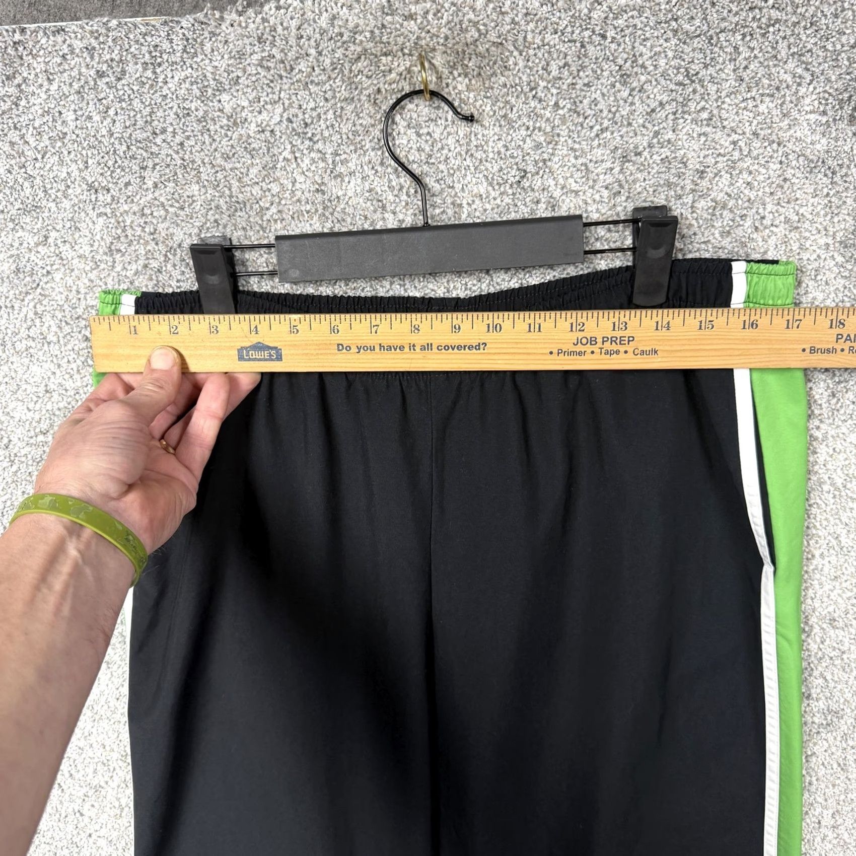 Nike Vtg Nike Track Pants XL 34x29.5 Black Men Regular Size 34 Inseam 29 Nike Swoosh Pockets Side Stripe Athletic Athleisure Retro Vintage Casual Updated Size US 36 / EU 52 - 2 Thumbnail