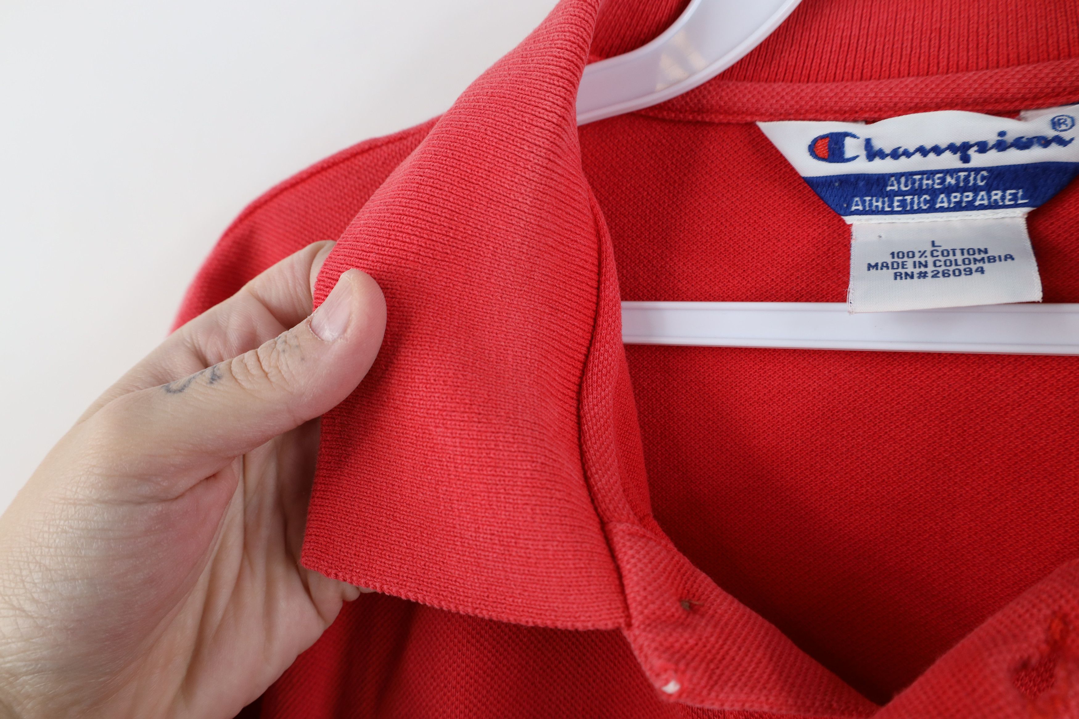 Champion Vintage 90s Champion Ohio State University Polo Shirt Red Size US L / EU 52-54 / 3 - 9 Thumbnail