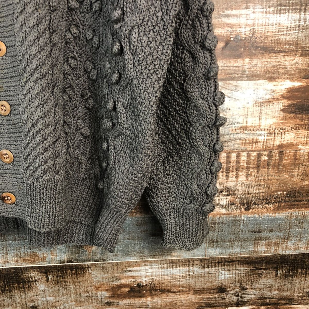 Vintage 💥RARE💥 Lipstar japan Grey Cardigan Knitwear #A1330 Size US M / EU 48-50 / 2 - 8 Thumbnail