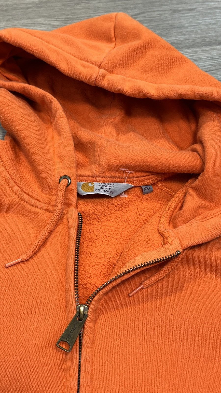 Carhartt Vintage Carhartt Orange Heavyweight Zip Chase Jacket Hoodie Size US XL / EU 56 / 4 - 6 Thumbnail