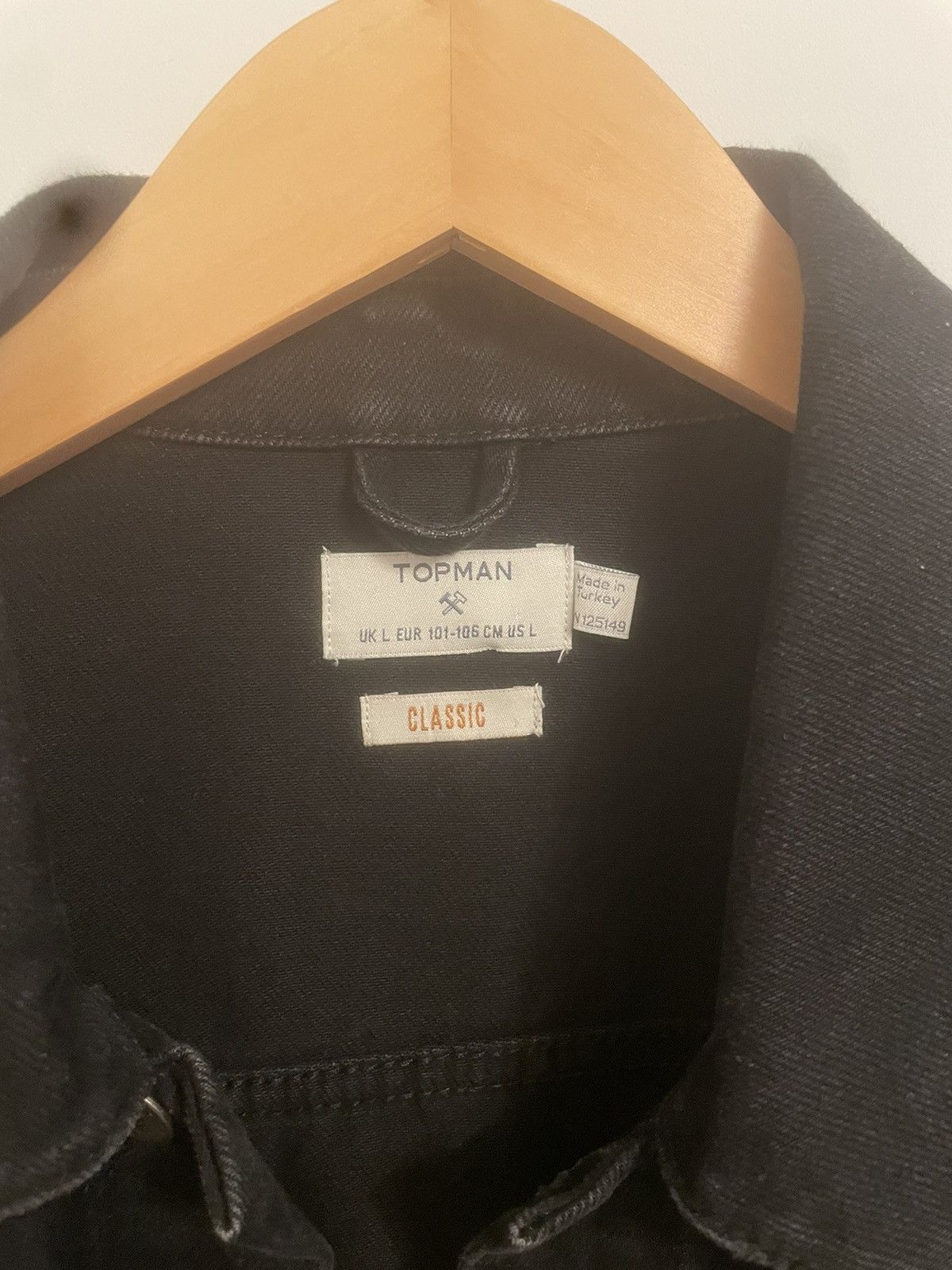 Topman × Topshop Topshop Black Denim Jacket size Large Size US L / EU 52-54 / 3 - 2 Thumbnail