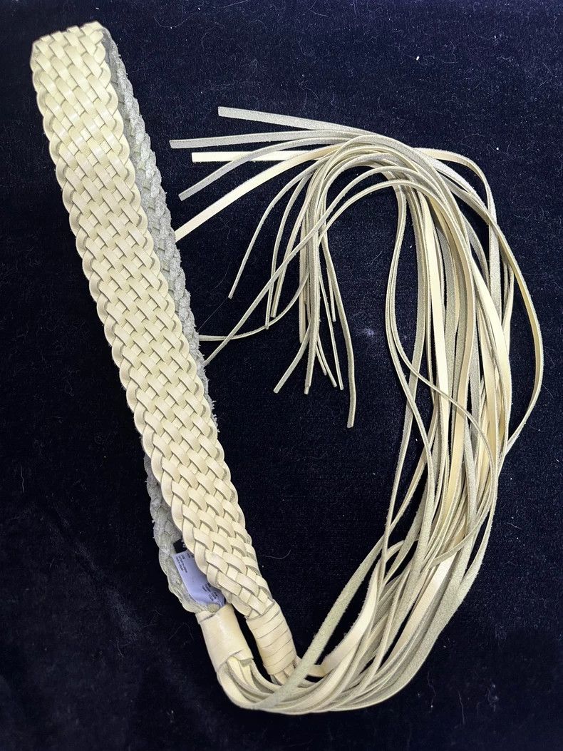 Junya Watanabe Junya Watanabe Woven cowhide tasseled whip 2501-Nextarrow Size ONE SIZE - 4 Thumbnail