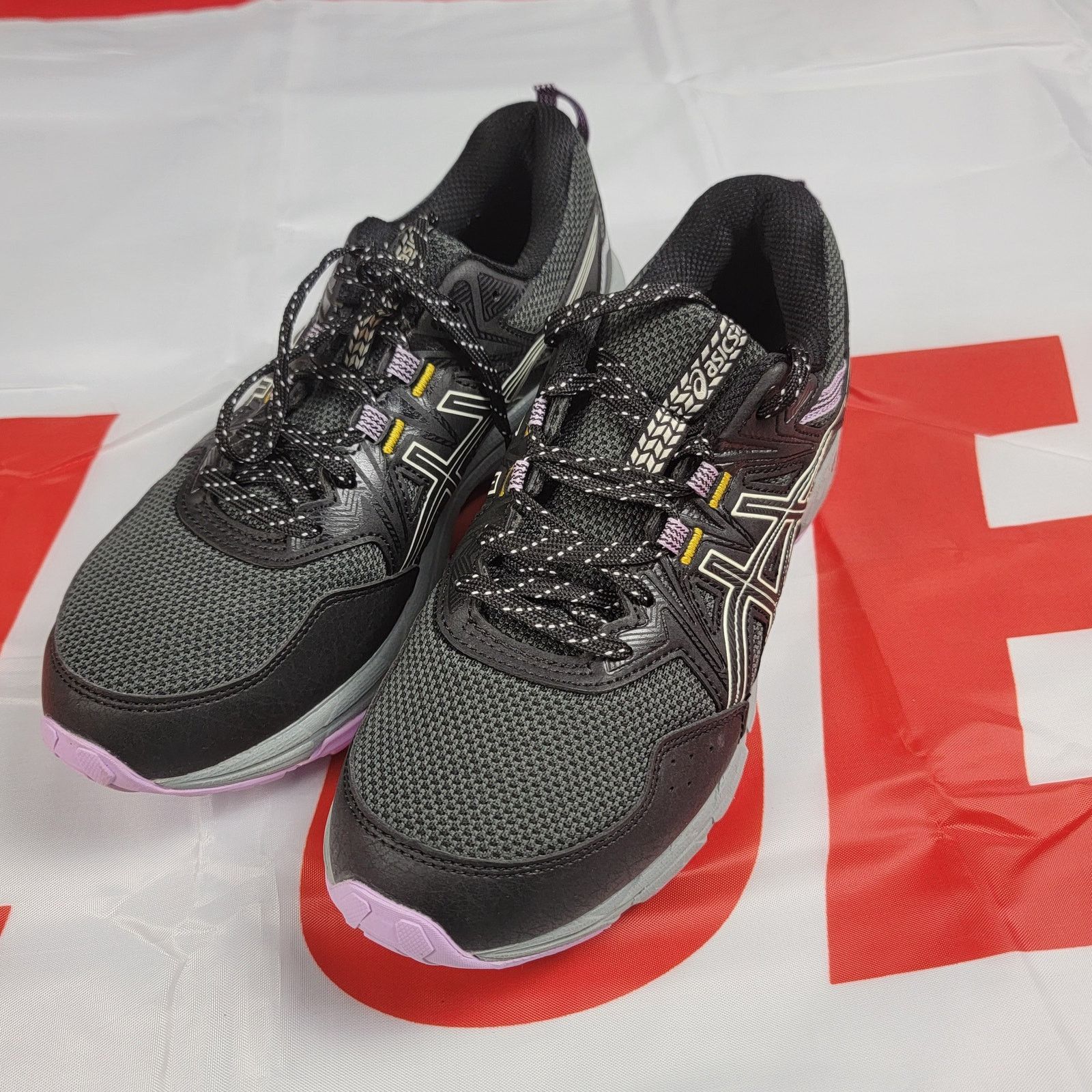 Asics ASICS Wmns Gel Venture 8 Wide Black Ivory Sz 9 1012A706(79) Size US 9 / IT 39 - 1 Thumbnail