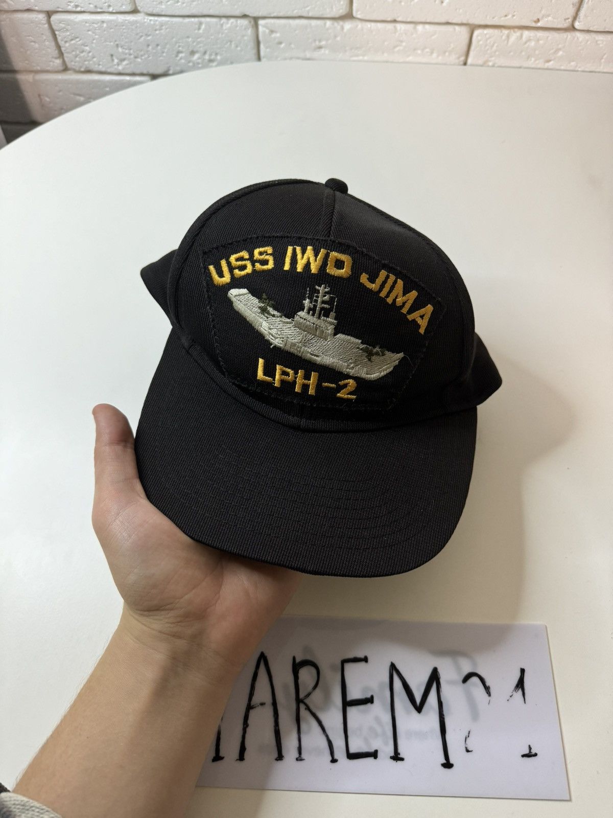 Vintage USS IWD JIMA LPH-2 cap hat Size ONE SIZE - 2 Thumbnail