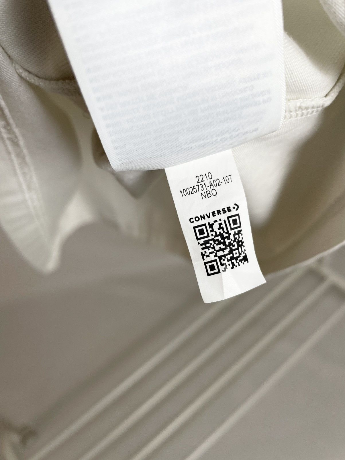 A-COLD-WALL* × Converse Converse x ACW A Cold Wall bone white reflective tee t-shirt Size US S / EU 44-46 / 1 - 16 Thumbnail