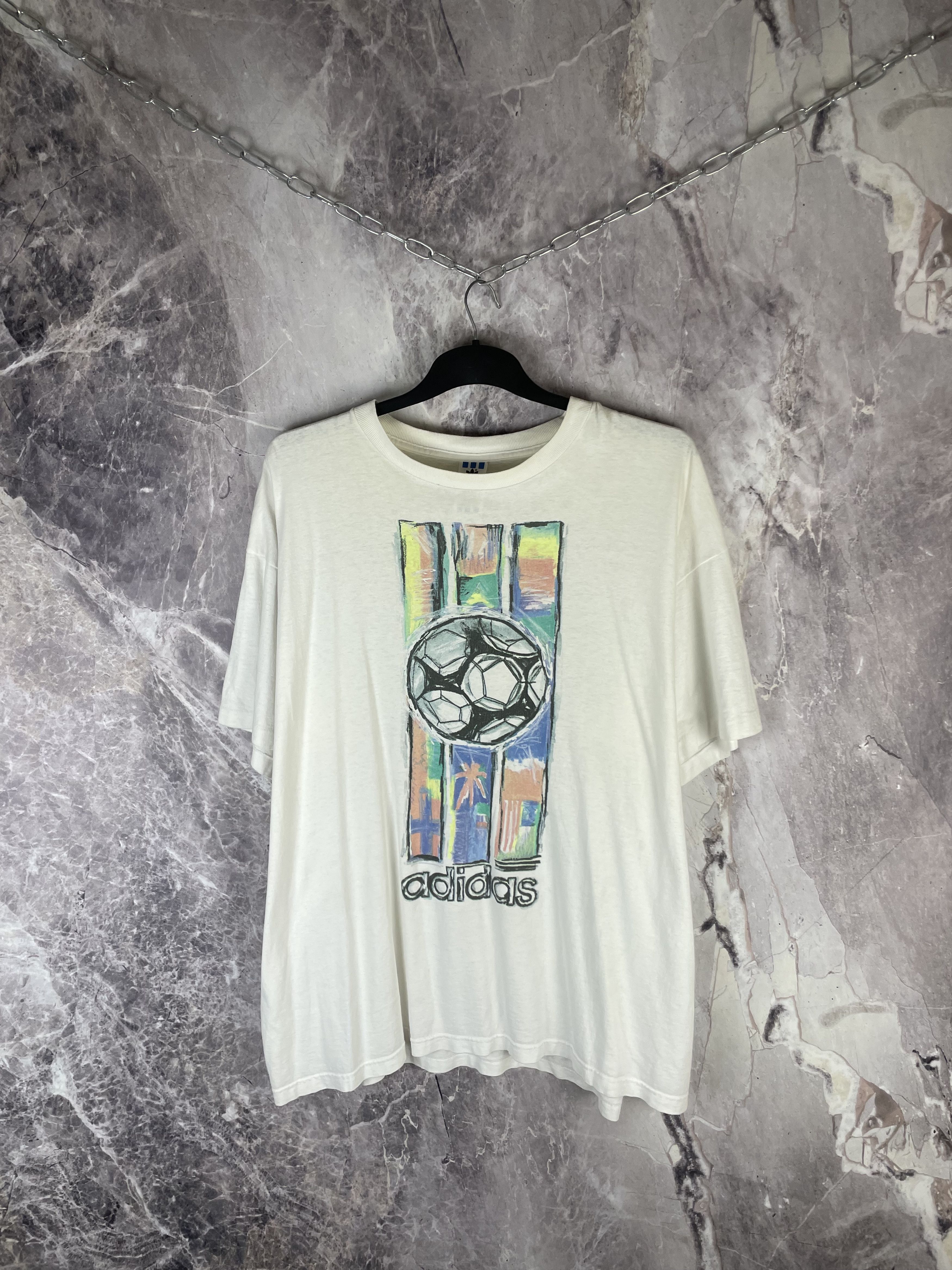 Adidas Adidas 90s Tee soccer USA Size US XL / EU 56 / 4 - 2 Thumbnail