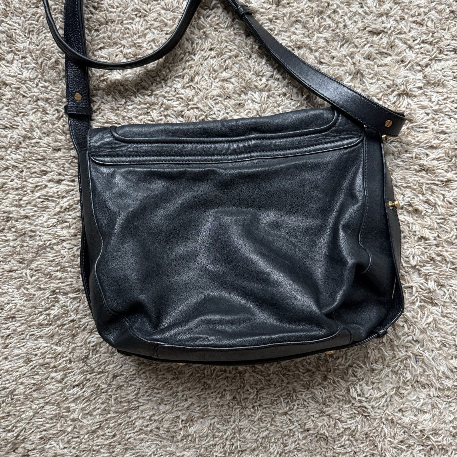 Marc Jacobs × Marc by Marc Jacobs Marc By Marc Jacobs Messenger Bag Black Leather Purse Size ONE SIZE - 14 Thumbnail