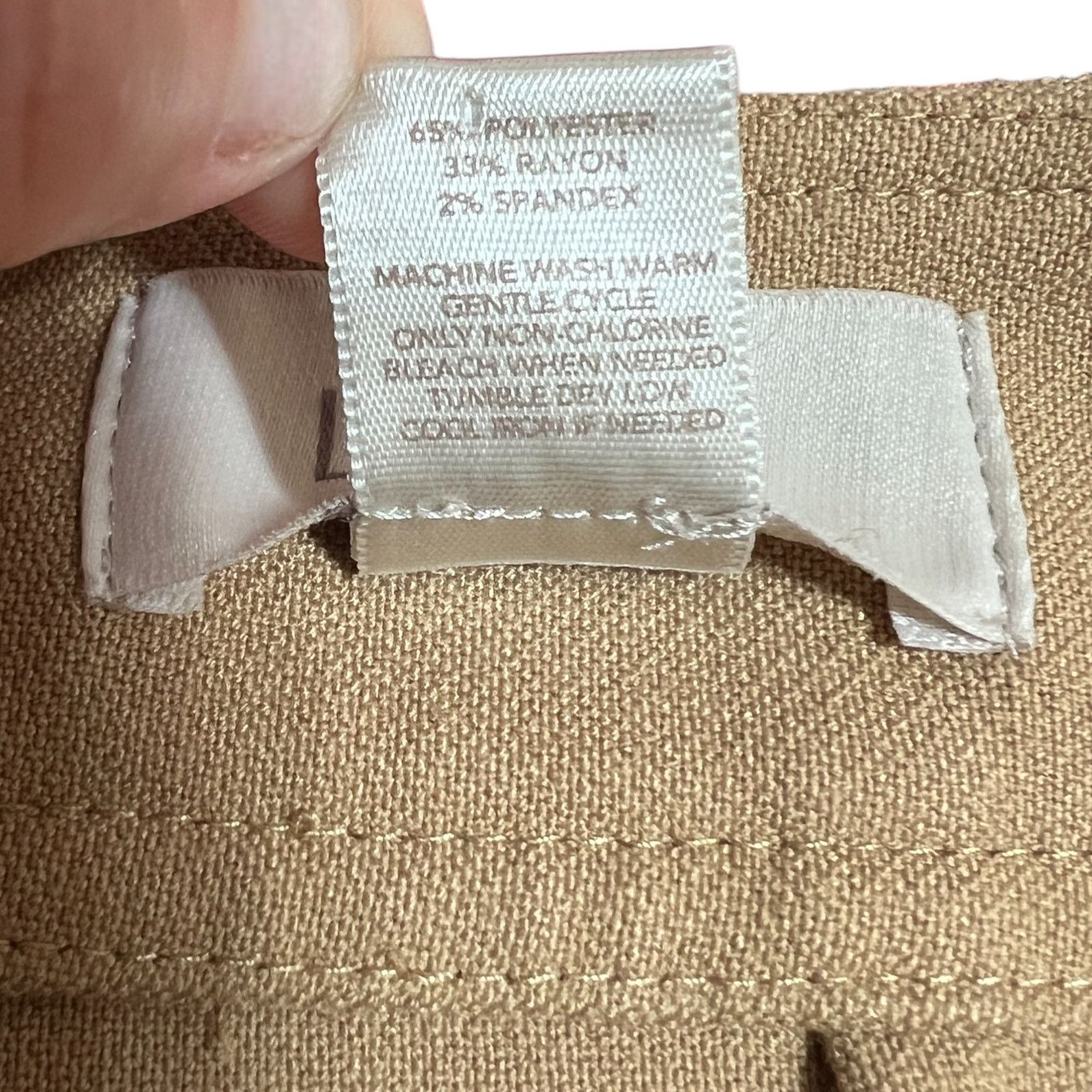 Loft Button Work Pocket Zipper Closure Back Slit A-Line Skirt Size 30" / US 8 / IT 44 - 12 Thumbnail