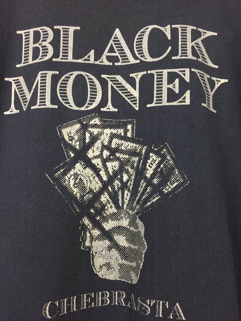Japanese Brand × Vintage CHEBRASTA Japanese Brand Black Money Hoodlife Tee Size US L / EU 52-54 / 3 - 4 Thumbnail