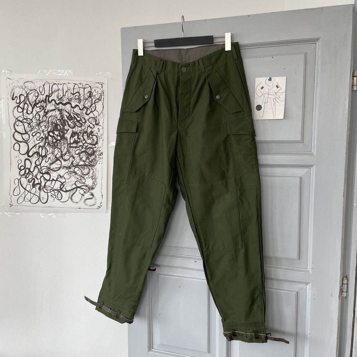 Vintage Vintage 1975 Swedish M-59 Cargo Pants size 50 Size US 35 - 2 Thumbnail
