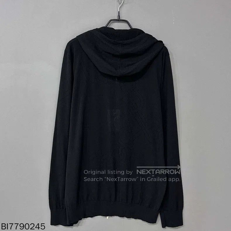 Hermes Hermes Black Silk Zip-Up Wool Sweater Size US XL / EU 56 / 4 - 3 Thumbnail
