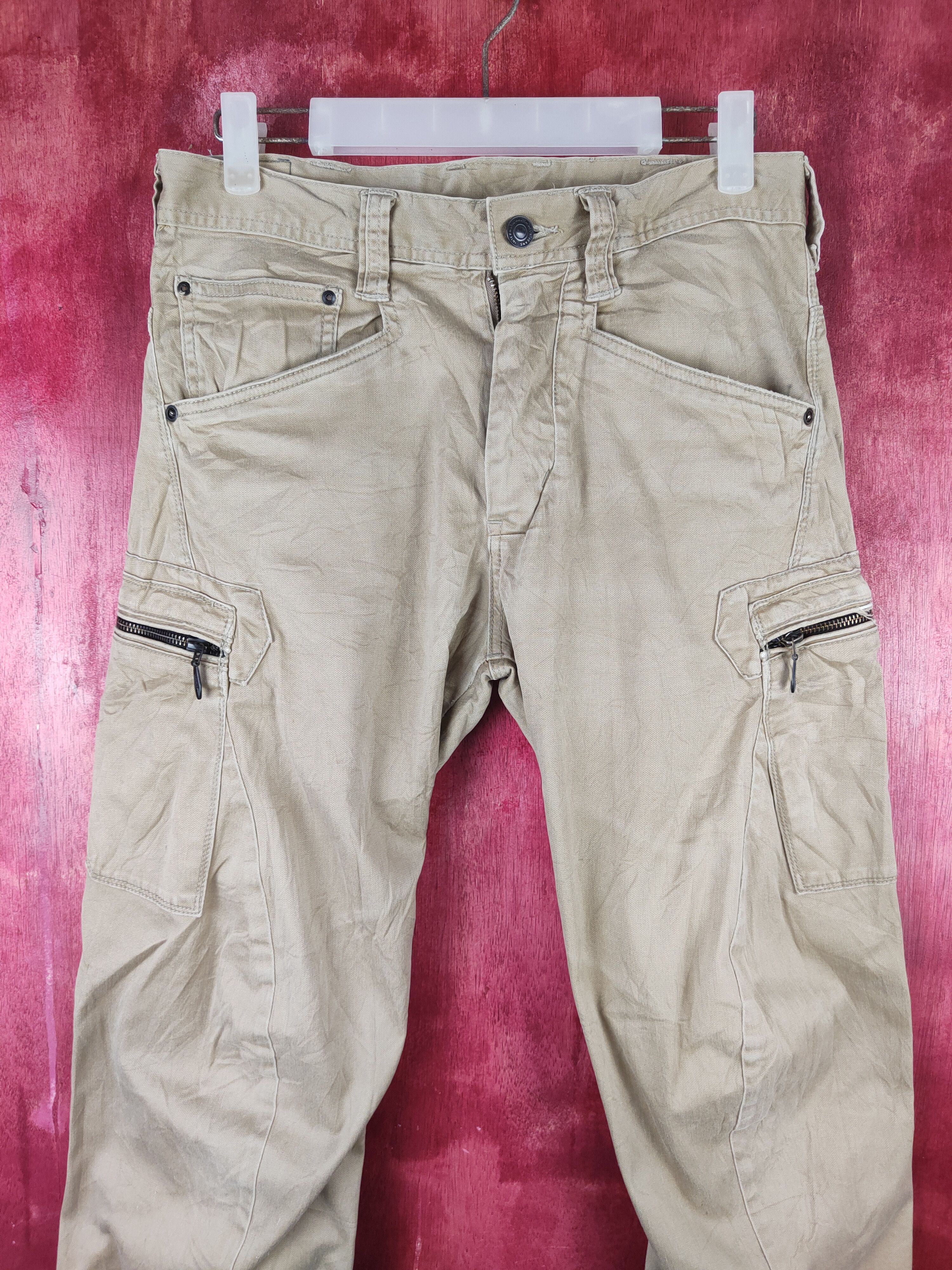 Japanese Brand Evenriver Brown Multipocket Tactical Cargo Pants #S1327 Size US 30 / EU 46 - 2 Thumbnail