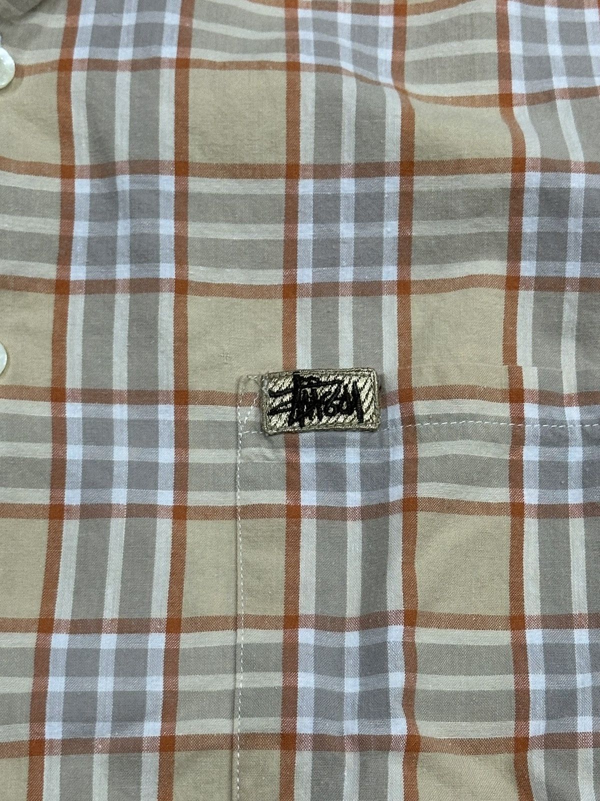 Stussy 1990-Vintage Stussy Burberry NovaCheck Monogram Shirt Size US L / EU 52-54 / 3 - 17 Thumbnail