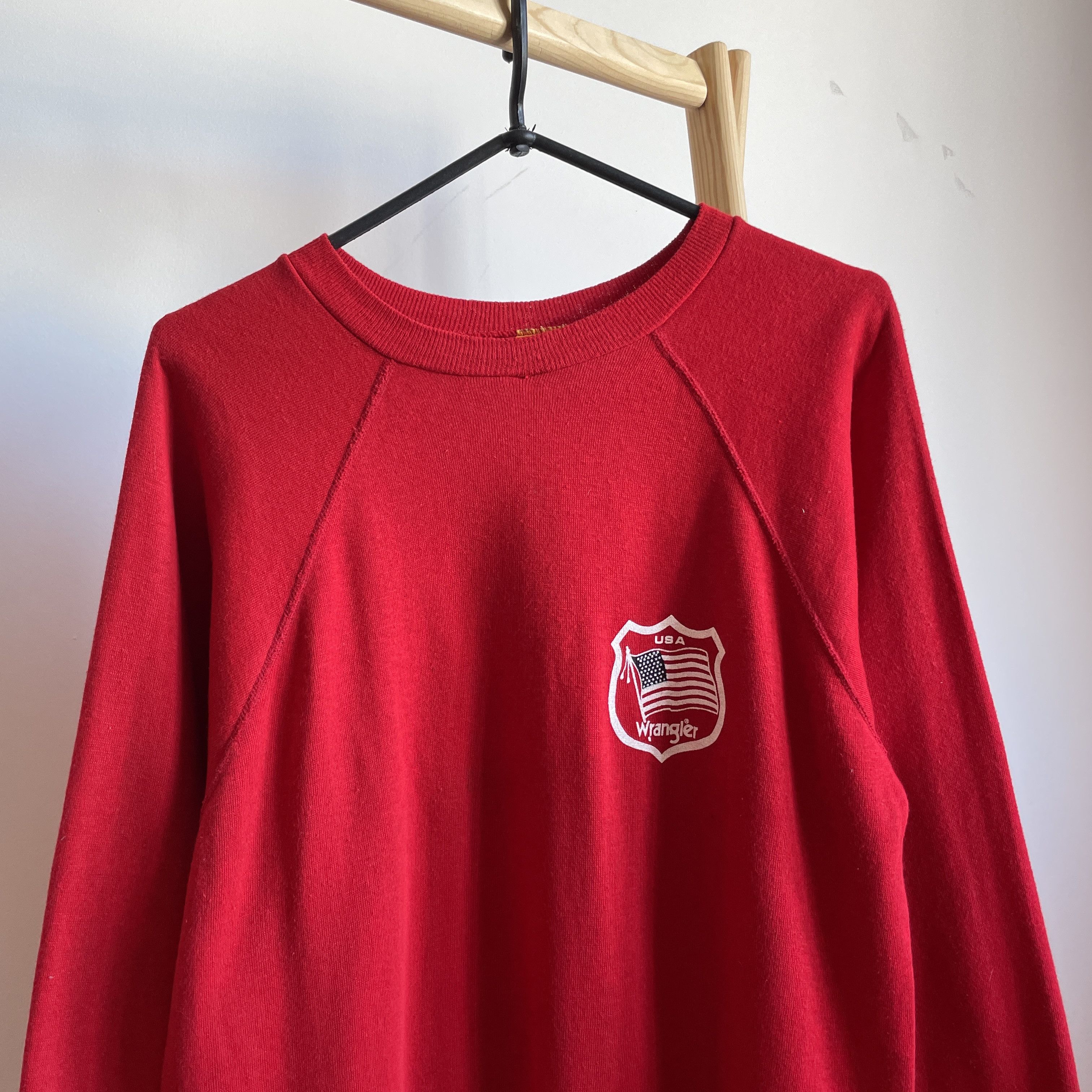 Wrangler Wrangler Vintage 80's Made in USA Sweatshirt Size L Size US L / EU 52-54 / 3 - 3 Thumbnail