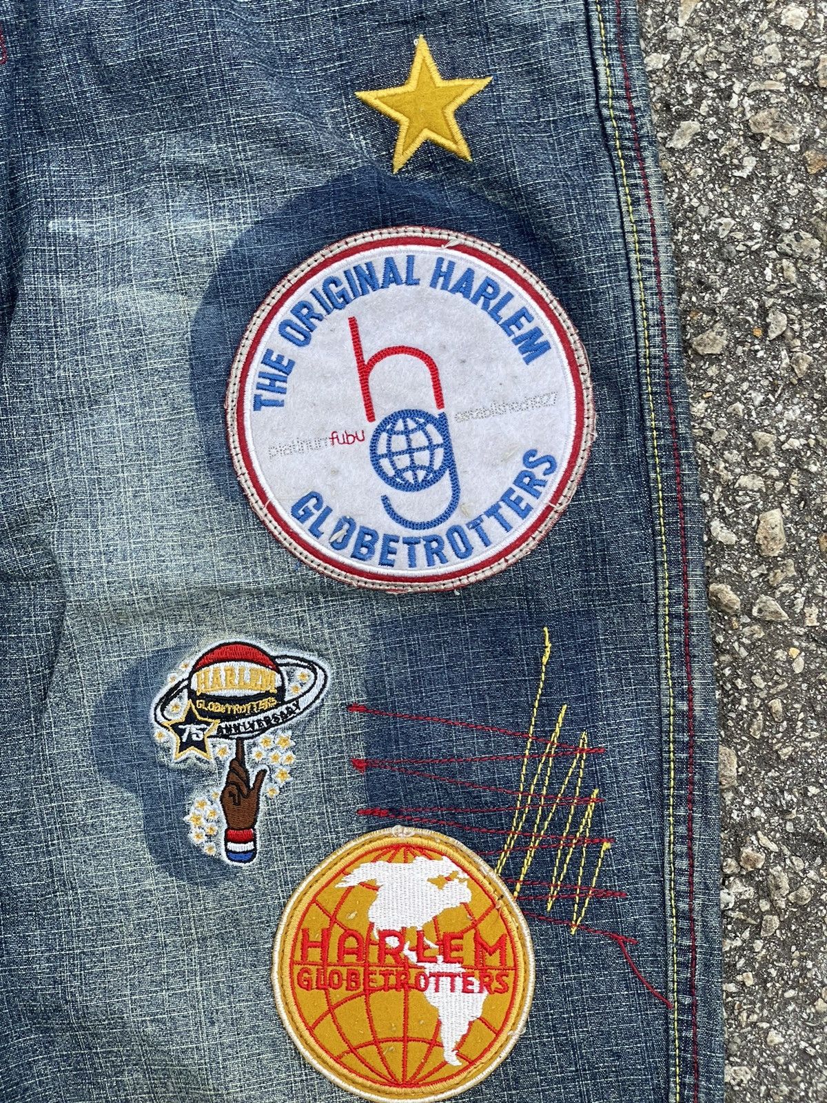 Fubu Fubu x Harlem Globetrotters Baggy Jeans Streetwear Size US 36 / EU 52 - 8 Thumbnail