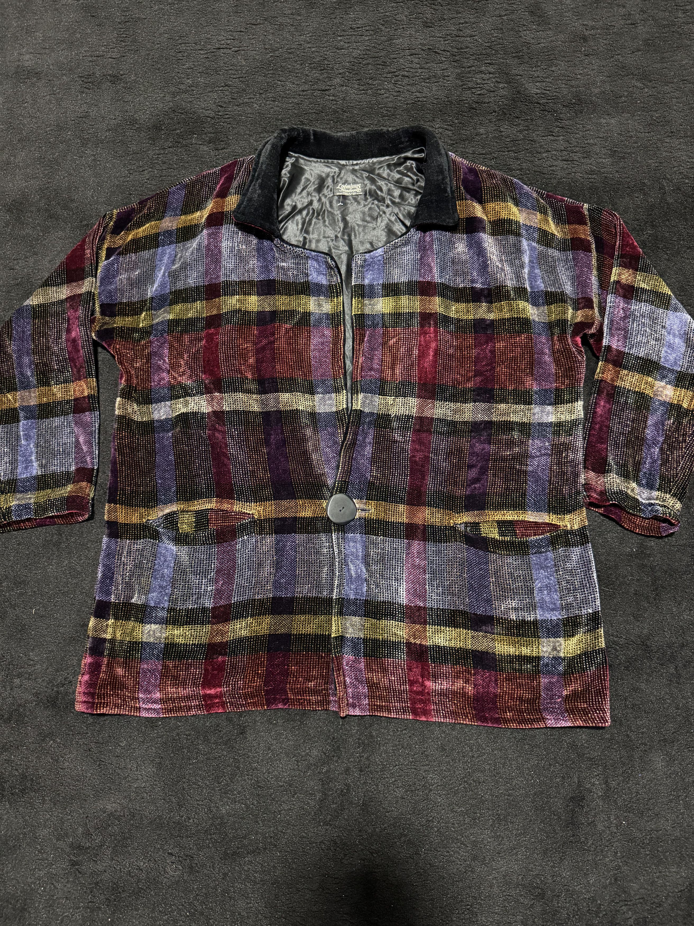 Vintage Vintage Loominus Handwovens Cardigans Rayon Shadow Plain Size XL / US 12-14 / IT 48-50 - 1 Thumbnail
