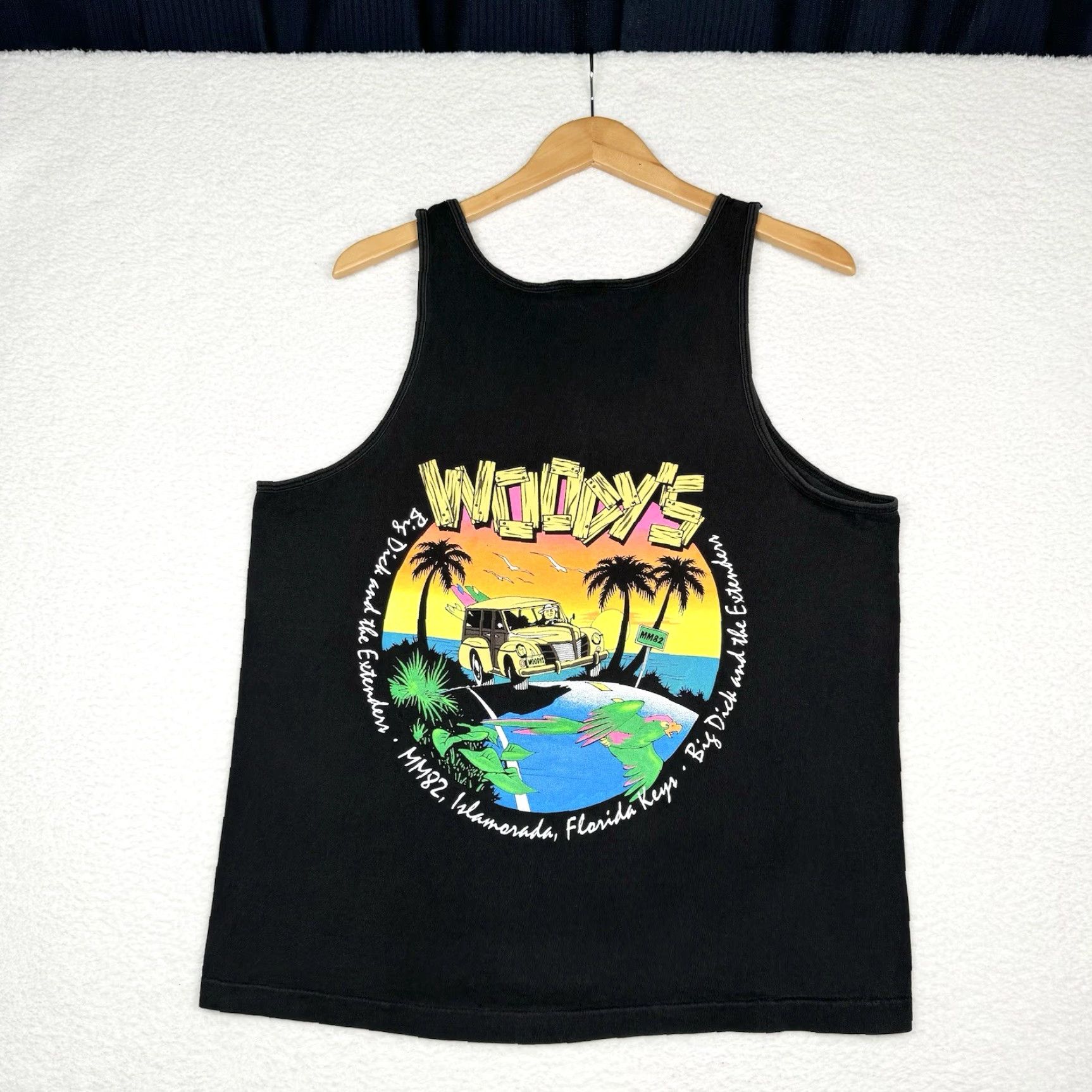 Vintage Vintage 90s Woody's Saloon & Restaurant Men's Large Black Tank Top User: Vintage 90s Woody's Saloon & Restaurant Men's Large Black Tank Top Size US L / EU 52-54 / 3 - 2 Thumbnail