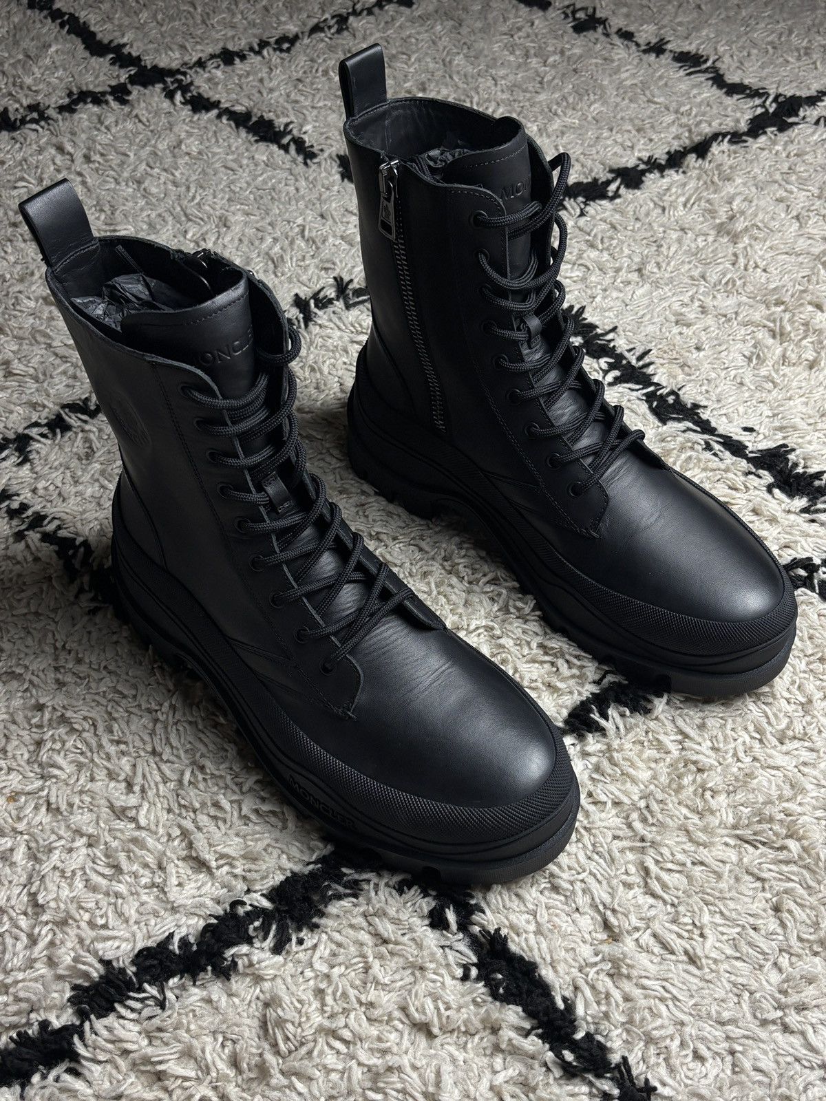 Moncler Moncler Larue Treck Ankle High Leather Boots Outdoor Size US 11 / EU 44 - 3 Thumbnail