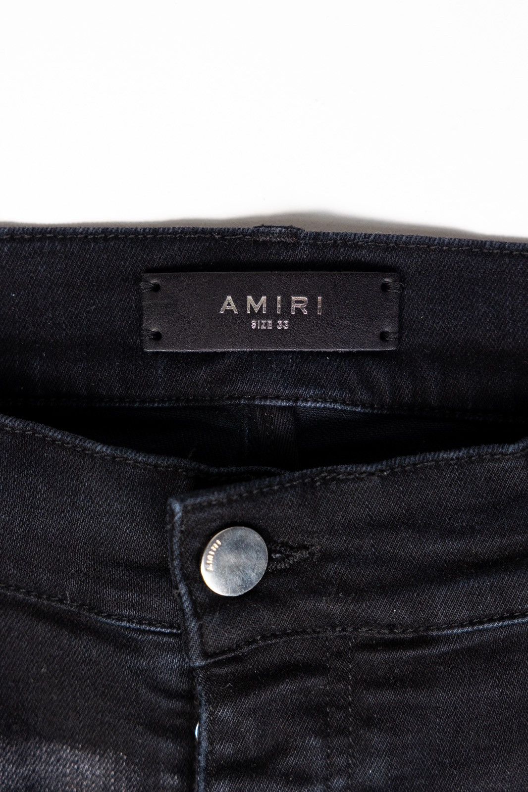 Amiri Amiri Leopard Patch Ripped Denim Size US 33 - 9 Thumbnail