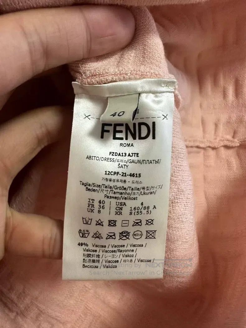 Fendi Fendi Relief Full Print FF Dress Size XS / US 0-2 / IT 36-38 - 4 Thumbnail