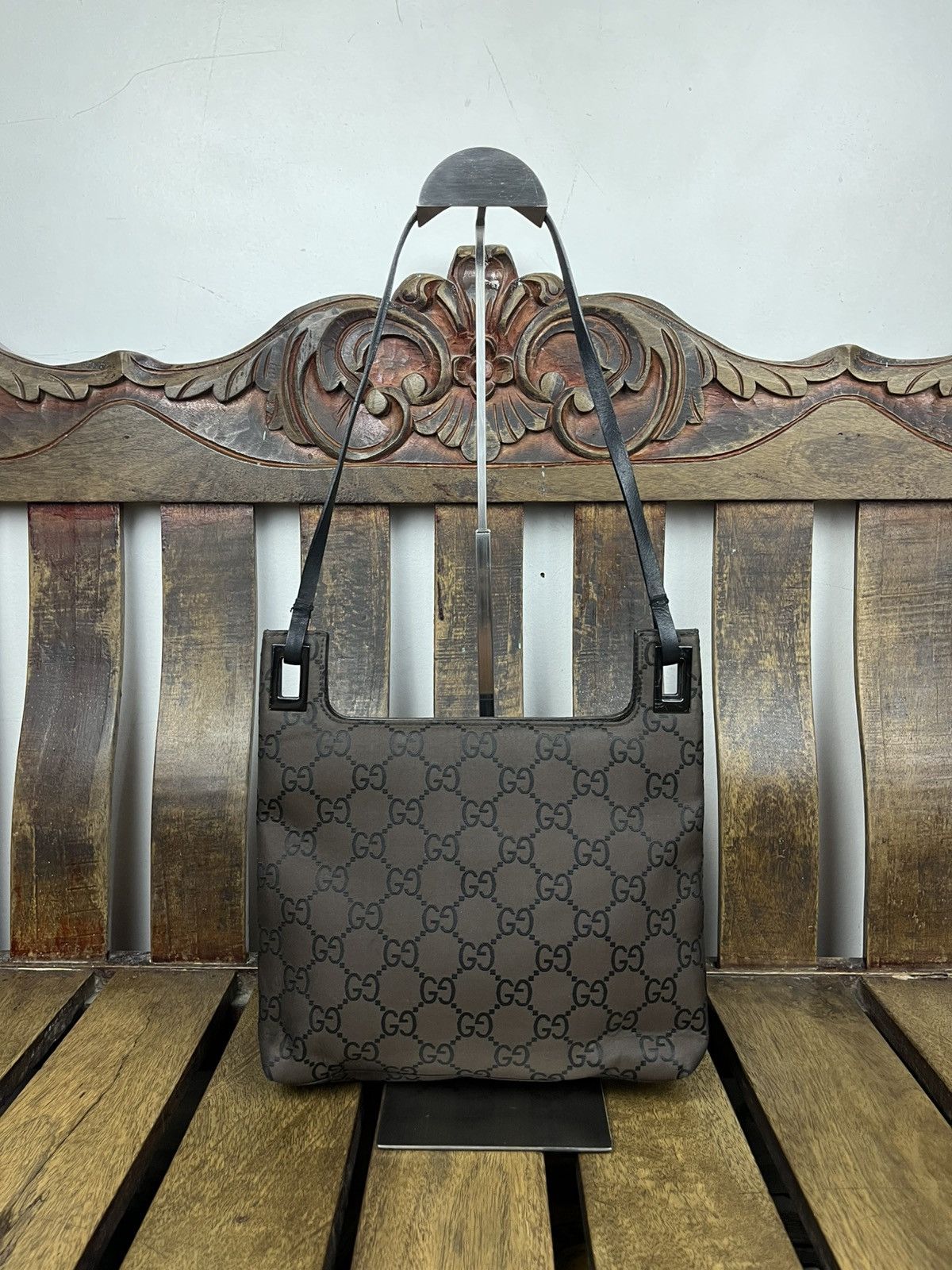 Gucci Gucci by Tom Ford 1998 Brown GG Monogram Shoulder Bag Size ONE SIZE - 17 Thumbnail