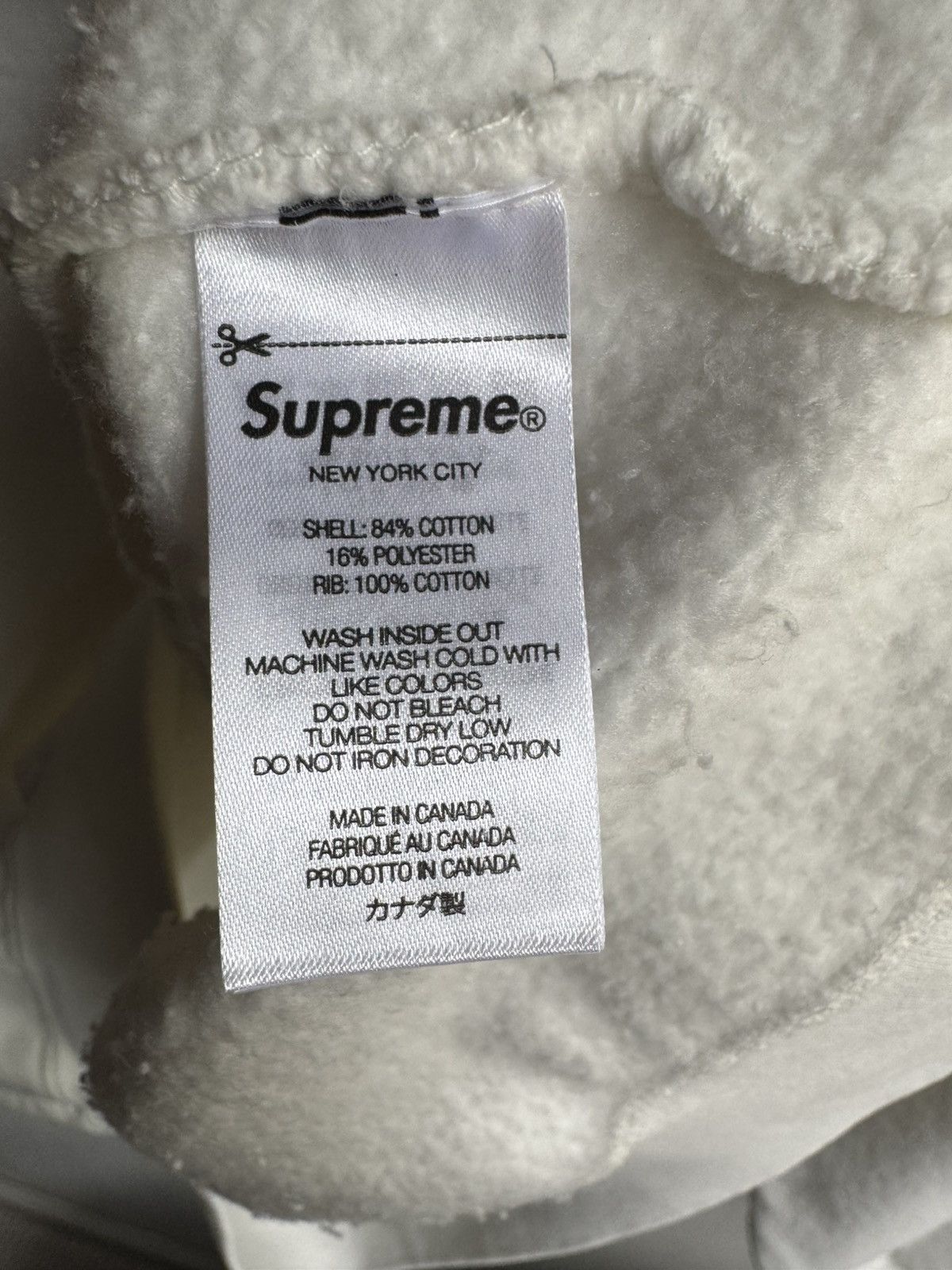 Number (N)ine × Supreme Supreme Number (N)ine Hoodie White Size US XL / EU 56 / 4 - 9 Thumbnail
