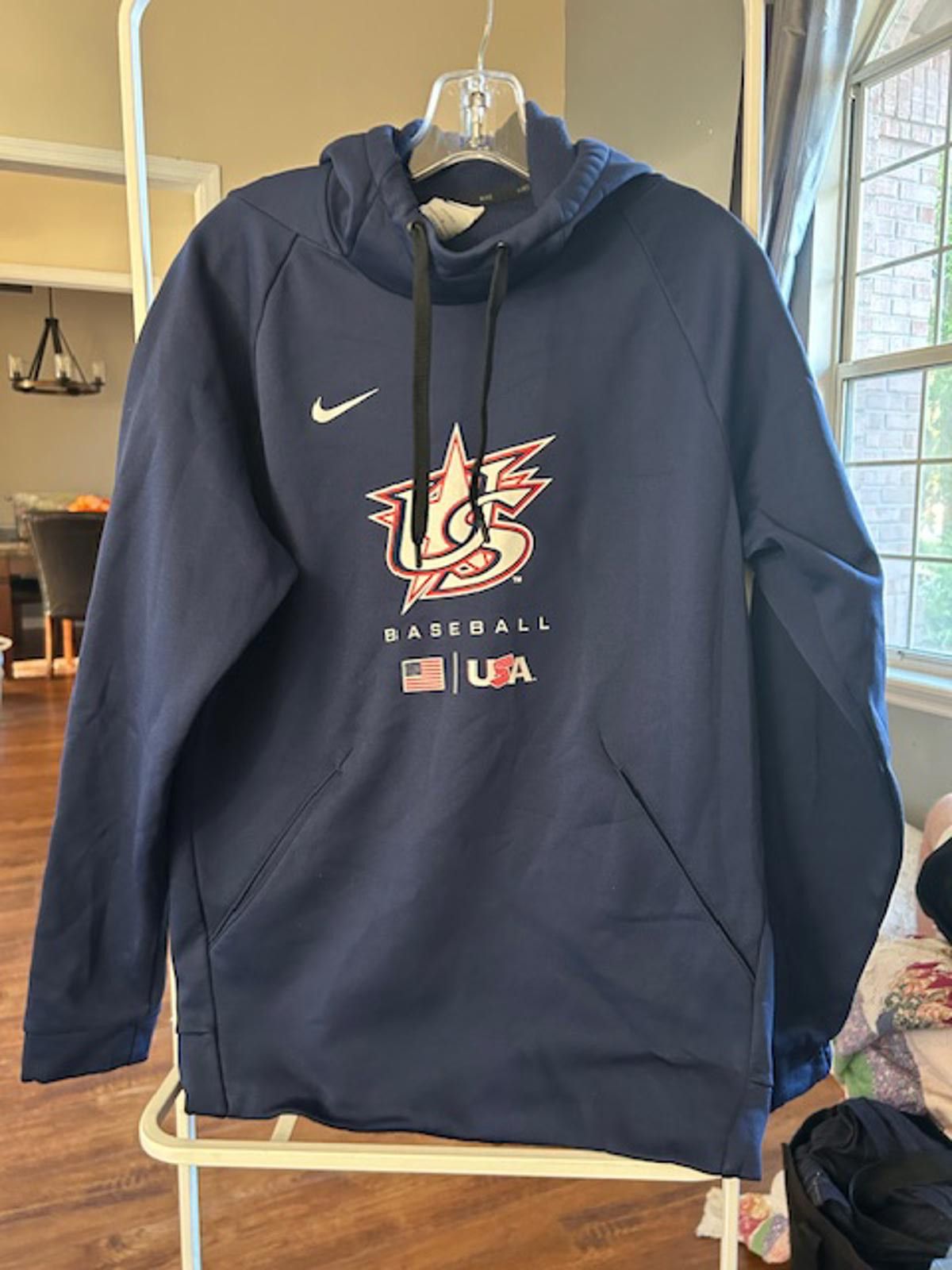 Nike Nike USA Baseball Dri-FIT Hoodie Sweatshirt Medium Size US M / EU 48-50 / 2 - 1 Thumbnail