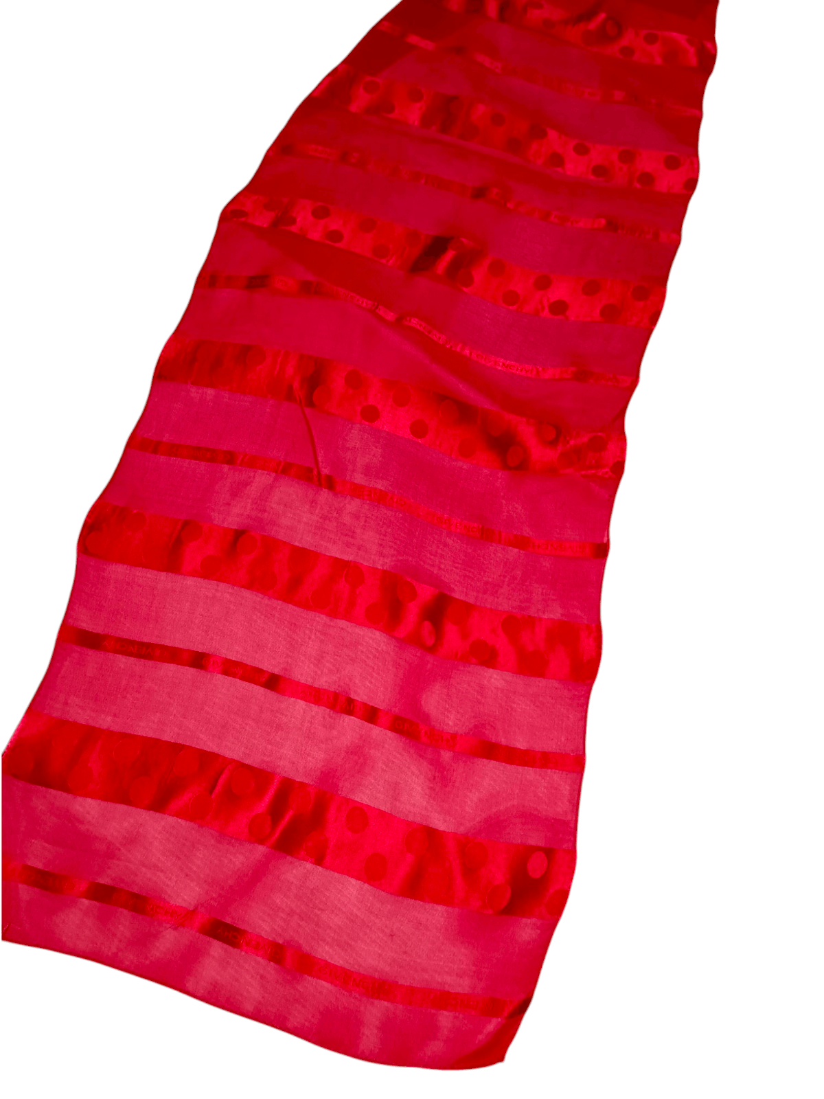 Givenchy GIVENCHY PARIS France Vintage Rare Red Silk Scarf Shawl Size ONE SIZE - 3 Thumbnail