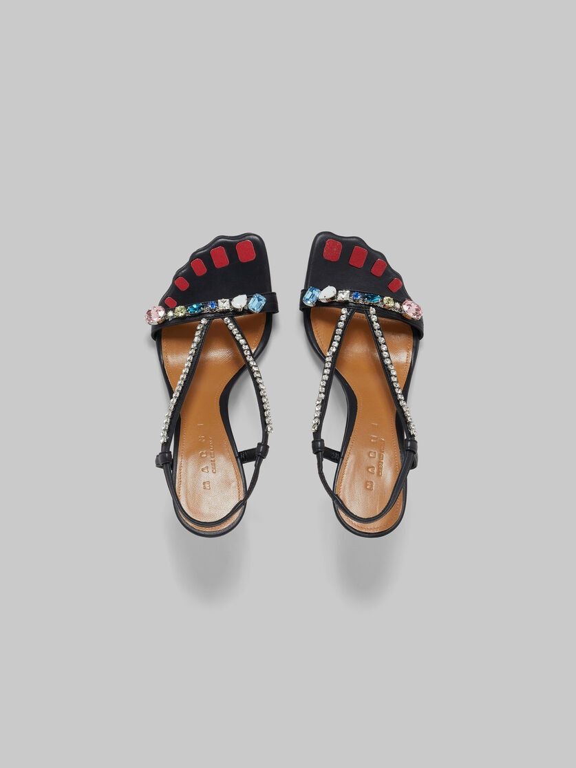 Marni oc11z0525 Leather Sandals With Gemstones in Black Size US 8 / IT 38 - 4 Thumbnail