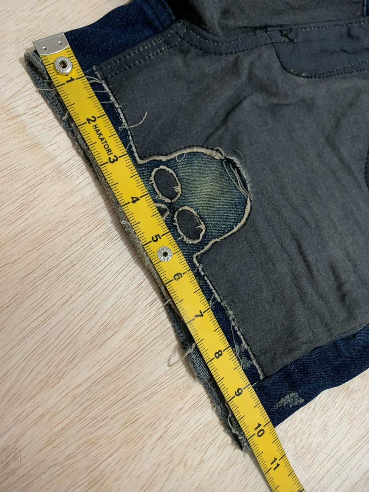 Hysteric Glamour × Japanese Brand E.vog's.e Skull Short Denim Women's Size 29" - 9 Thumbnail