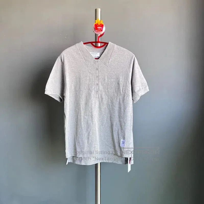 Thom Browne Thom Browne Gray Cotton Men's T-Shirt . Size US M / EU 48-50 / 2 - 1 Thumbnail