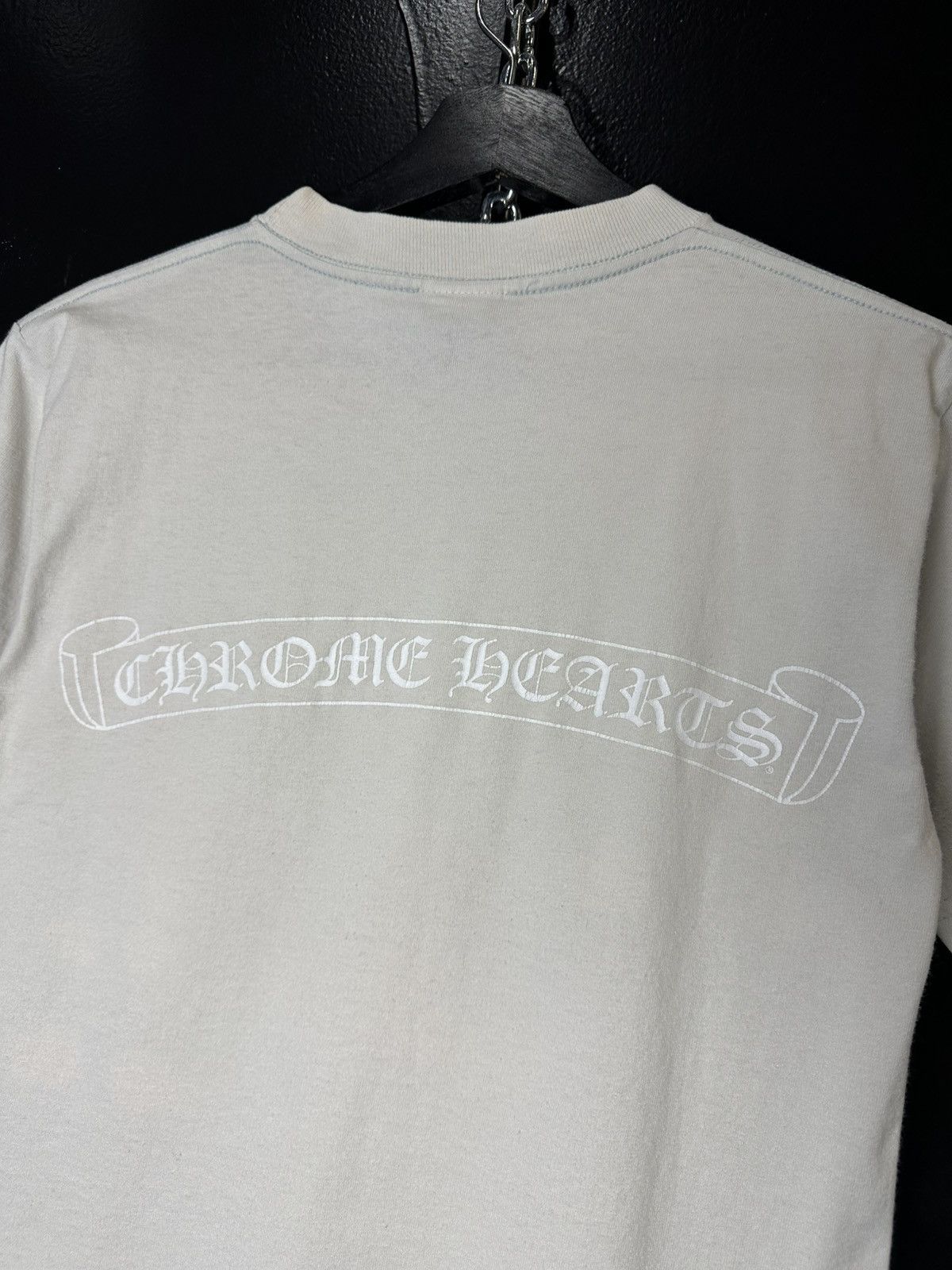 Chrome Hearts Vintage Chrome Hearts Back Scroll Pocket Tee Size US S / EU 44-46 / 1 - 3 Thumbnail