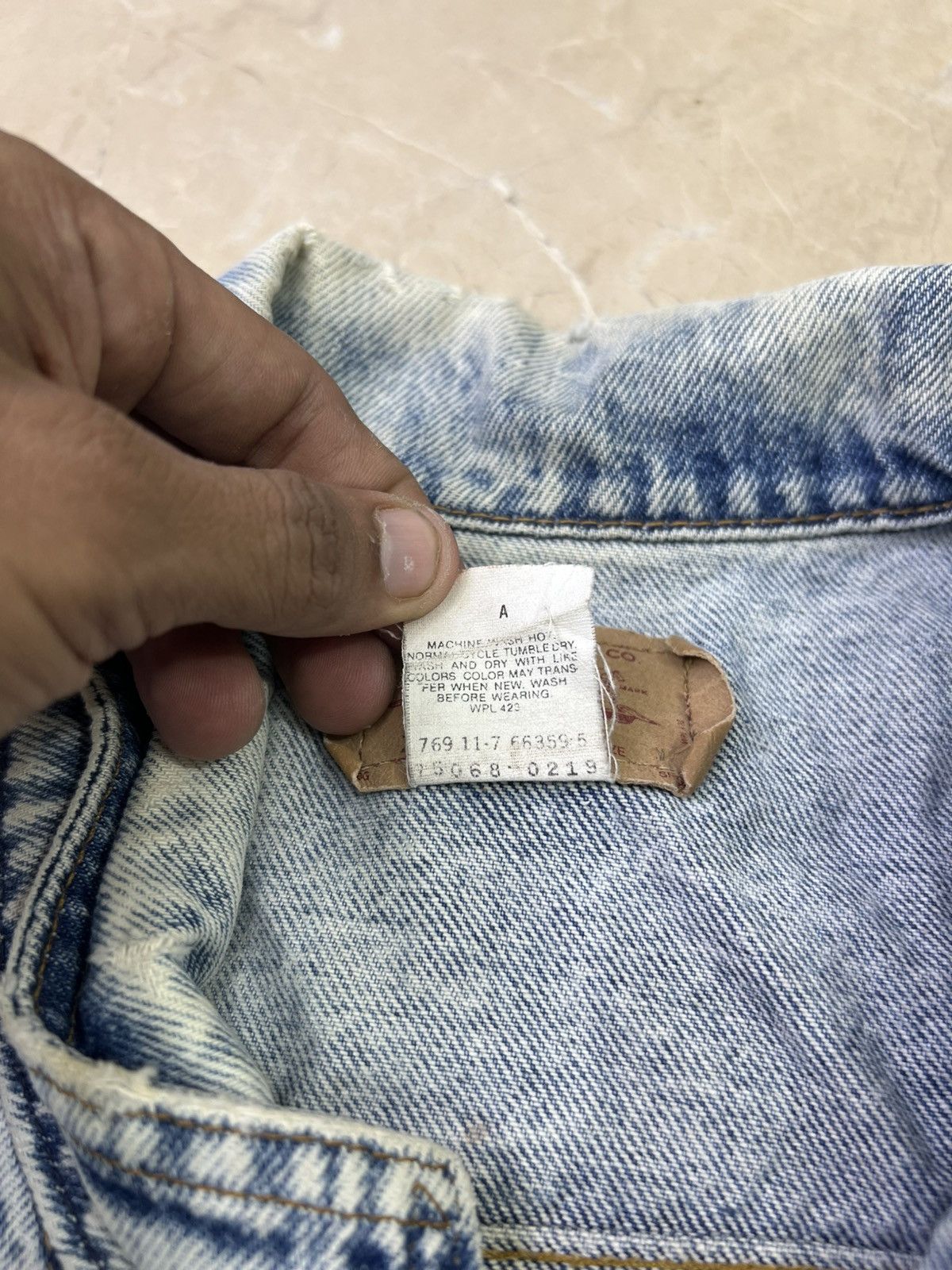 Levi's Vintage Clothing Vintage 1990s Levi’s Acid Wash Denim Trucker Jacket USA Size US M / EU 48-50 / 2 - 7 Thumbnail