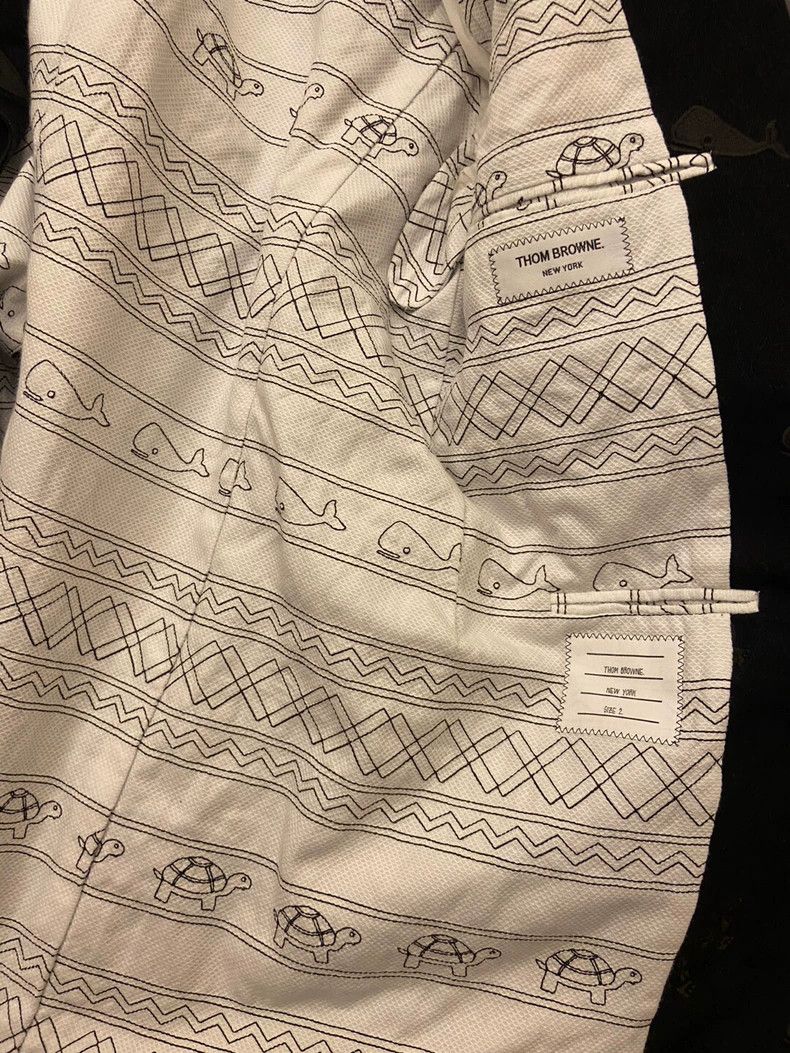 Thom Browne Thom Browne size2 Whale turtle embroidered coat Size US M / EU 48-50 / 2 - 5 Thumbnail