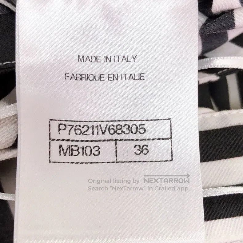 Chanel Chanel 24M black and white striped suspender jumpsuit Size 24" / US 00 / IT 34 - 6 Thumbnail