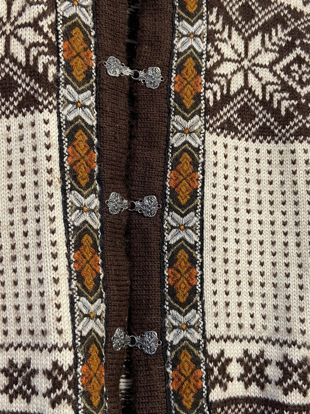Vintage DALE OF NORWAY Collection Floral Wool Knit Button Cardigan Size M / US 6-8 / IT 42-44 - 8 Thumbnail