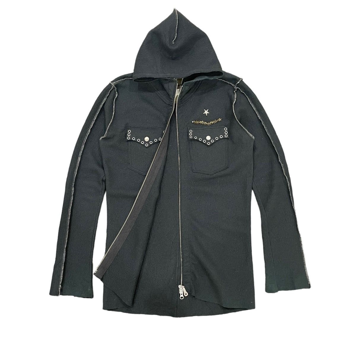 FranCisT MOR.K.S ❗️RARE❗️Francist Mor.K.S Seditionaries Punk Hoodie Jacket Size M / US 6-8 / IT 42-44 - 2 Thumbnail