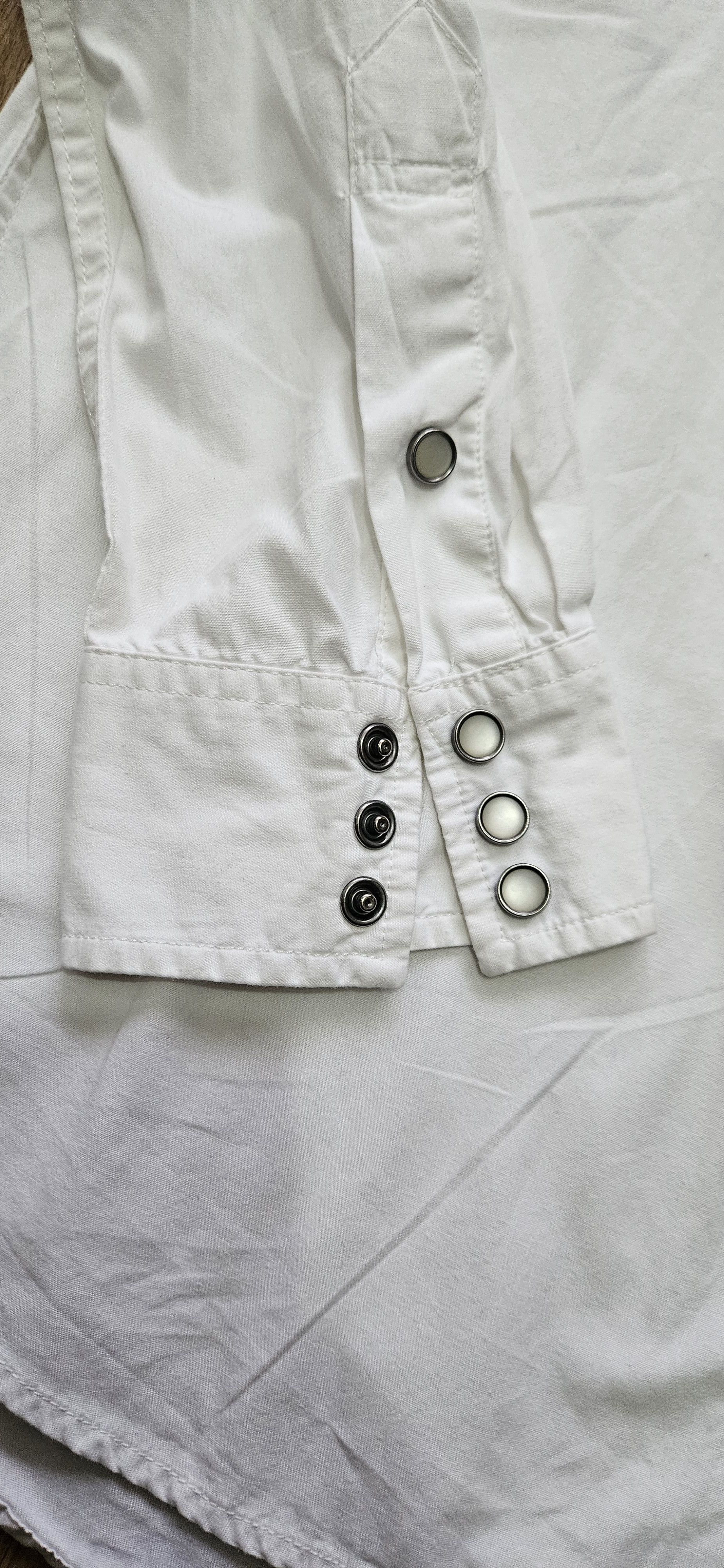 Denim & Supply Ralph Lauren Denim & Supply Ralph Lauren Shirt Mens G/L White Pearl Snap Size US L / EU 52-54 / 3 - 8 Thumbnail
