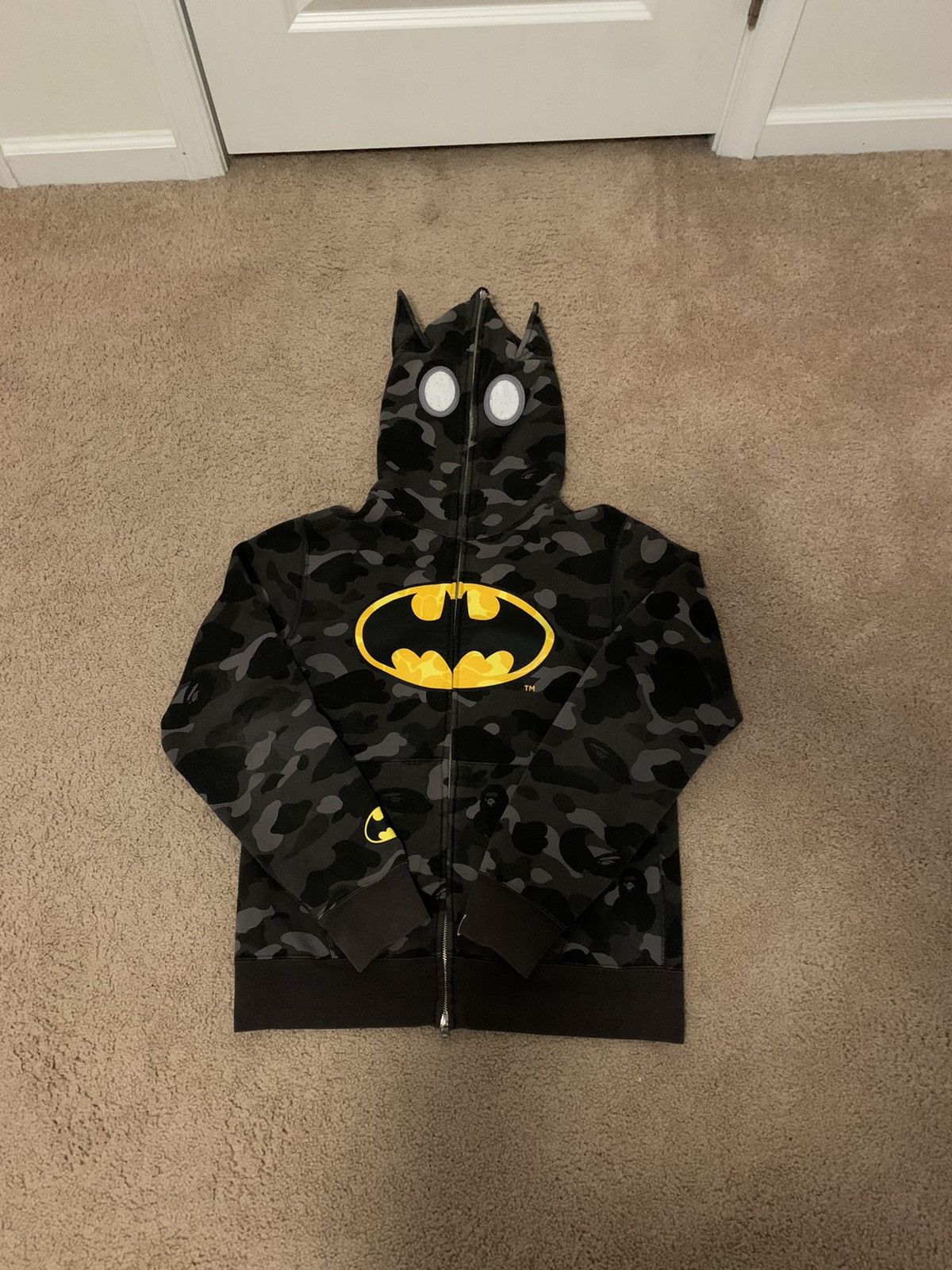 Bape Bape DC Batman Color Camo Full Zip Hoodie | Grailed