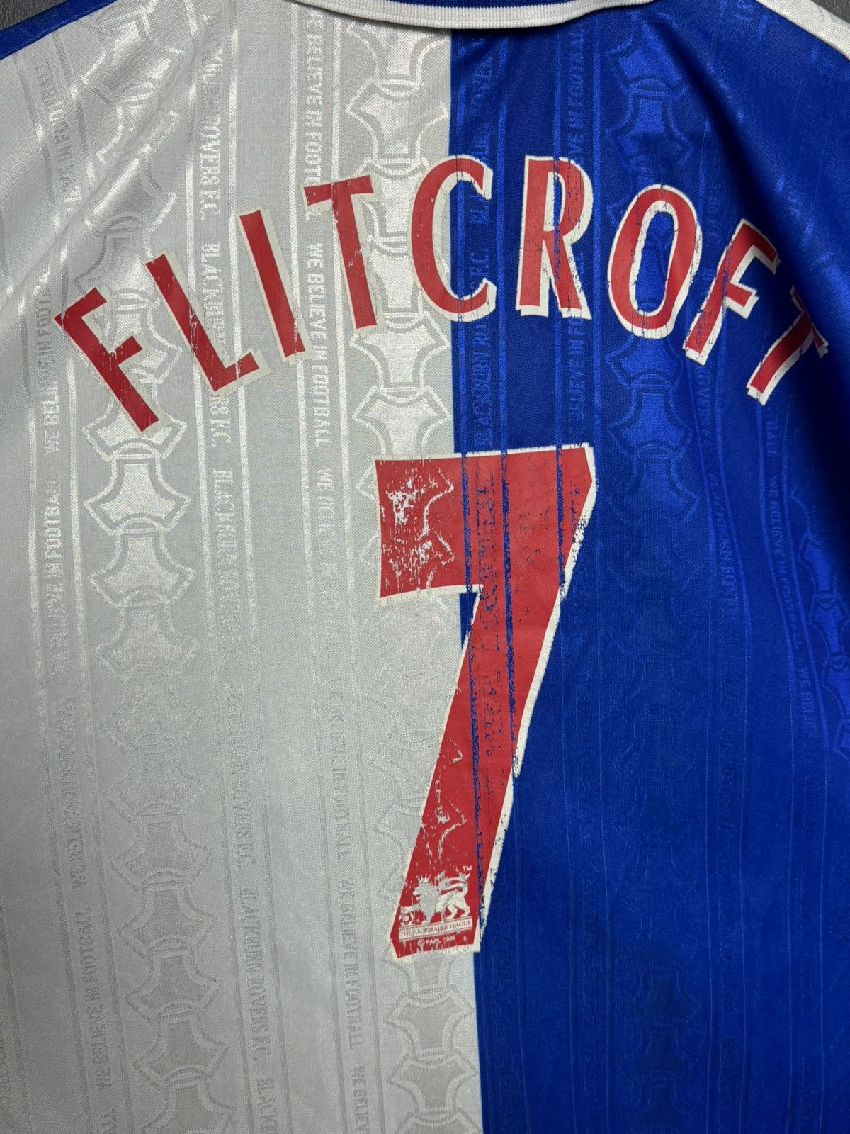 Other Blackburn Rovers 98/00 Home Flitcroft Football Jersey Size US XL / EU 56 / 4 - 3 Thumbnail
