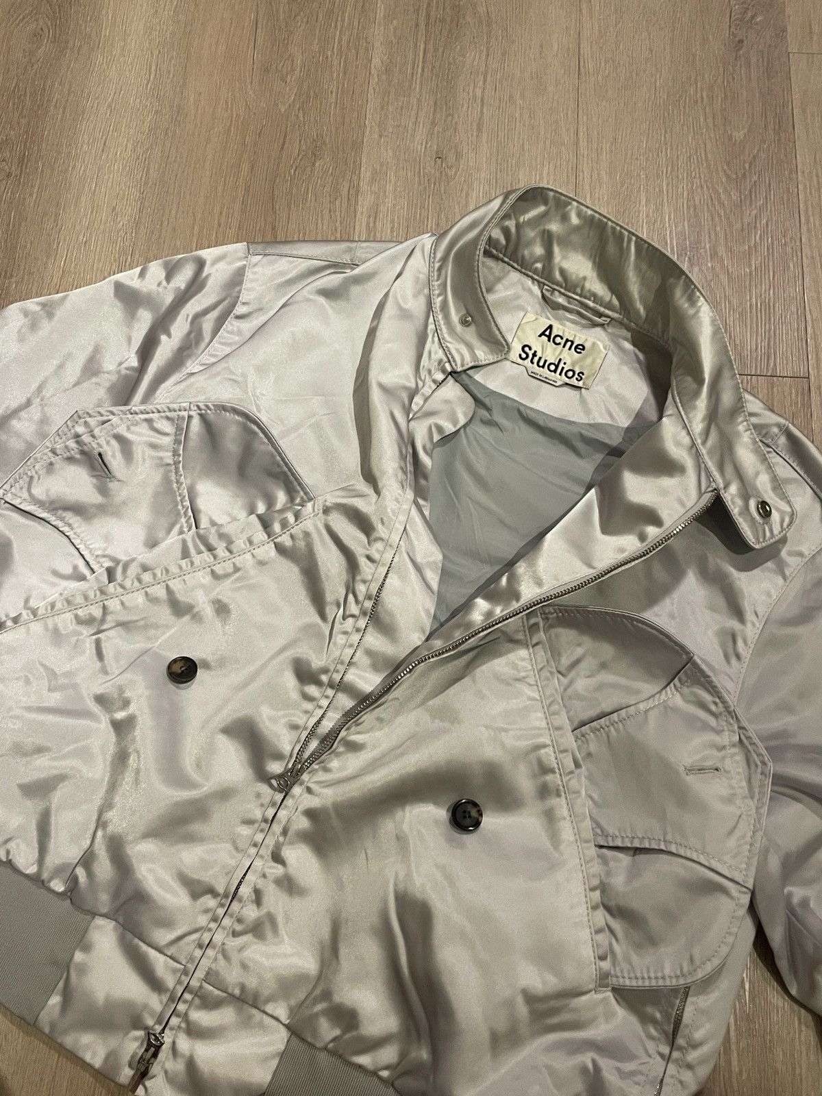 Acne Studios Acne Studios Mito Silver Jacket Size US L / EU 52-54 / 3 - 6 Thumbnail