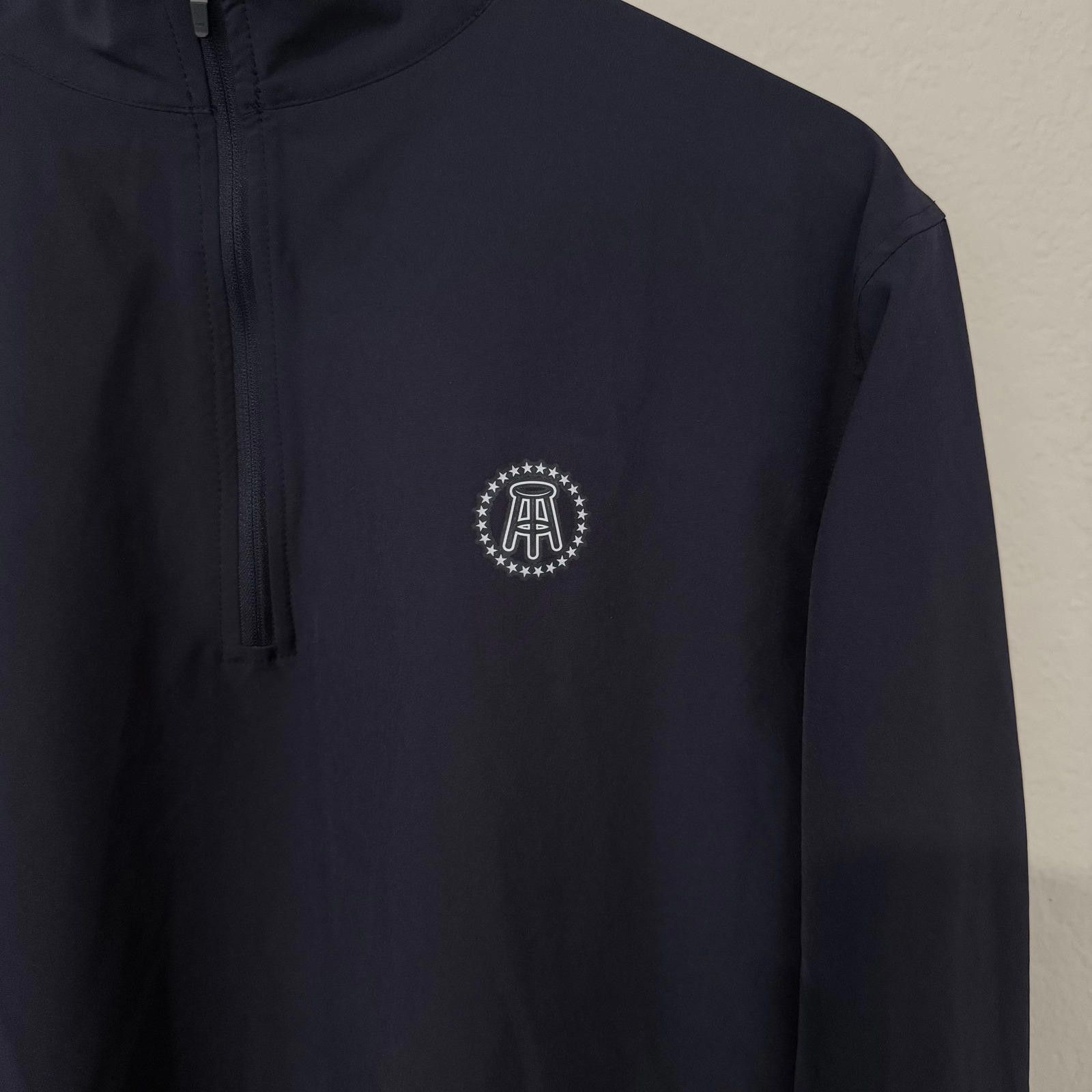 Other Barstool Sports Pullover Men's M Navy 1/4 Zip Shell Jacket Size US M / EU 48-50 / 2 - 2 Thumbnail