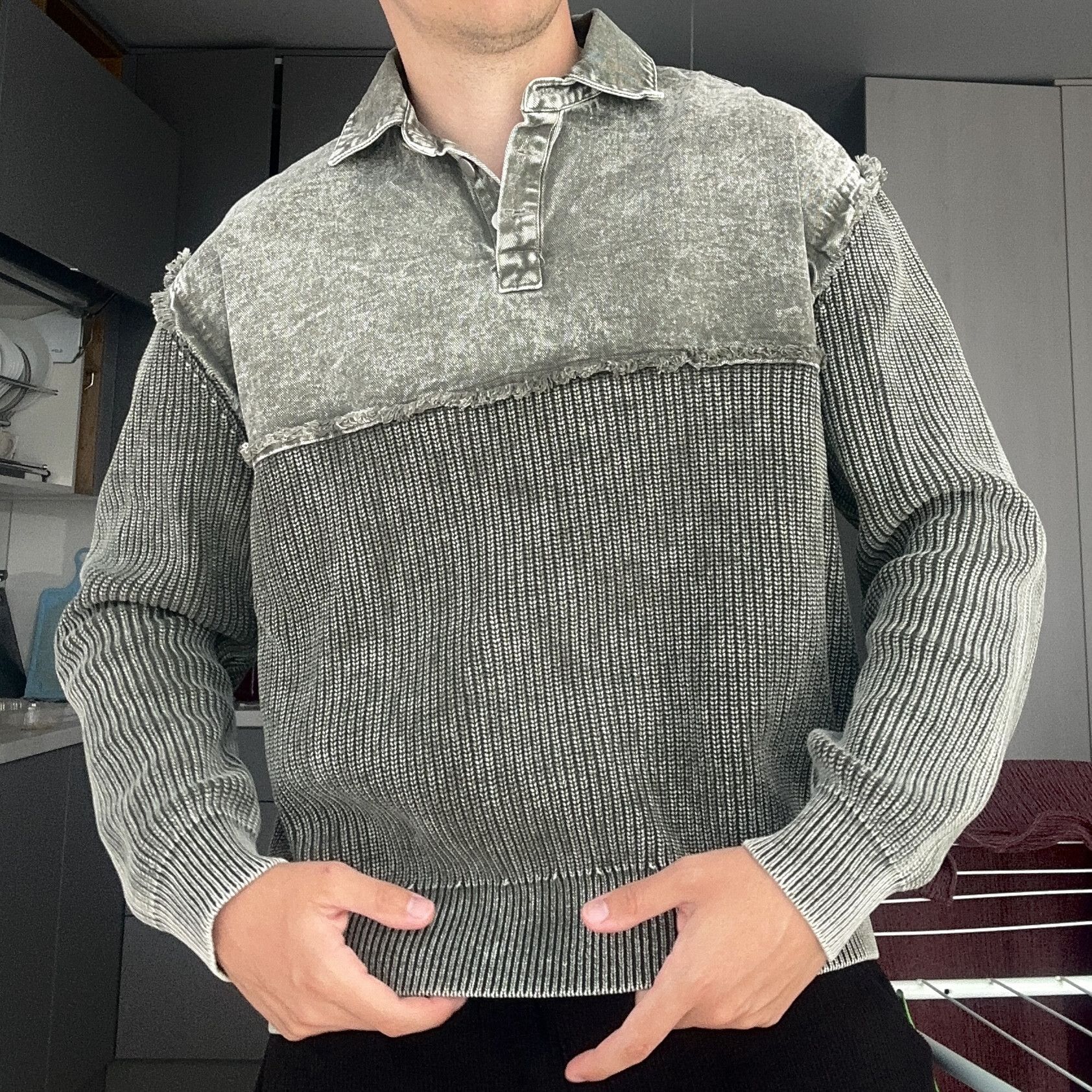 Other Avant Garde Distressed Style Garment Dyed Sweatshirt Size US M / EU 48-50 / 2 - 1 Thumbnail