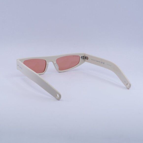 Gucci 🕶️ New Gucci GG1634S 005 Ivory/Red Sunglasses Size ONE SIZE - 6 Thumbnail
