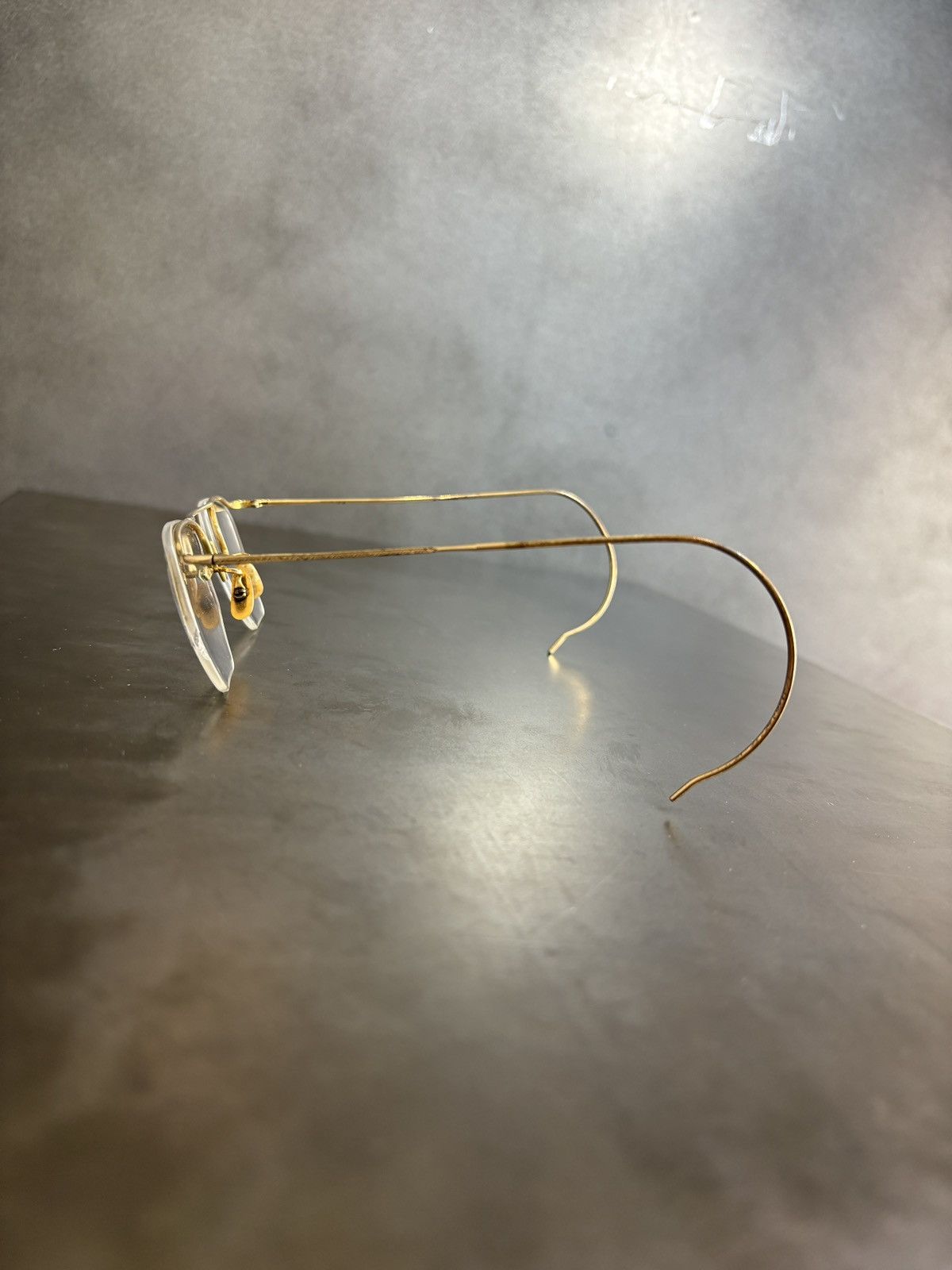 Bausch & Lomb Antique B&L Eyeglasses 1930s Bausch GoldFill HalfRim Frames Size ONE SIZE - 13 Thumbnail
