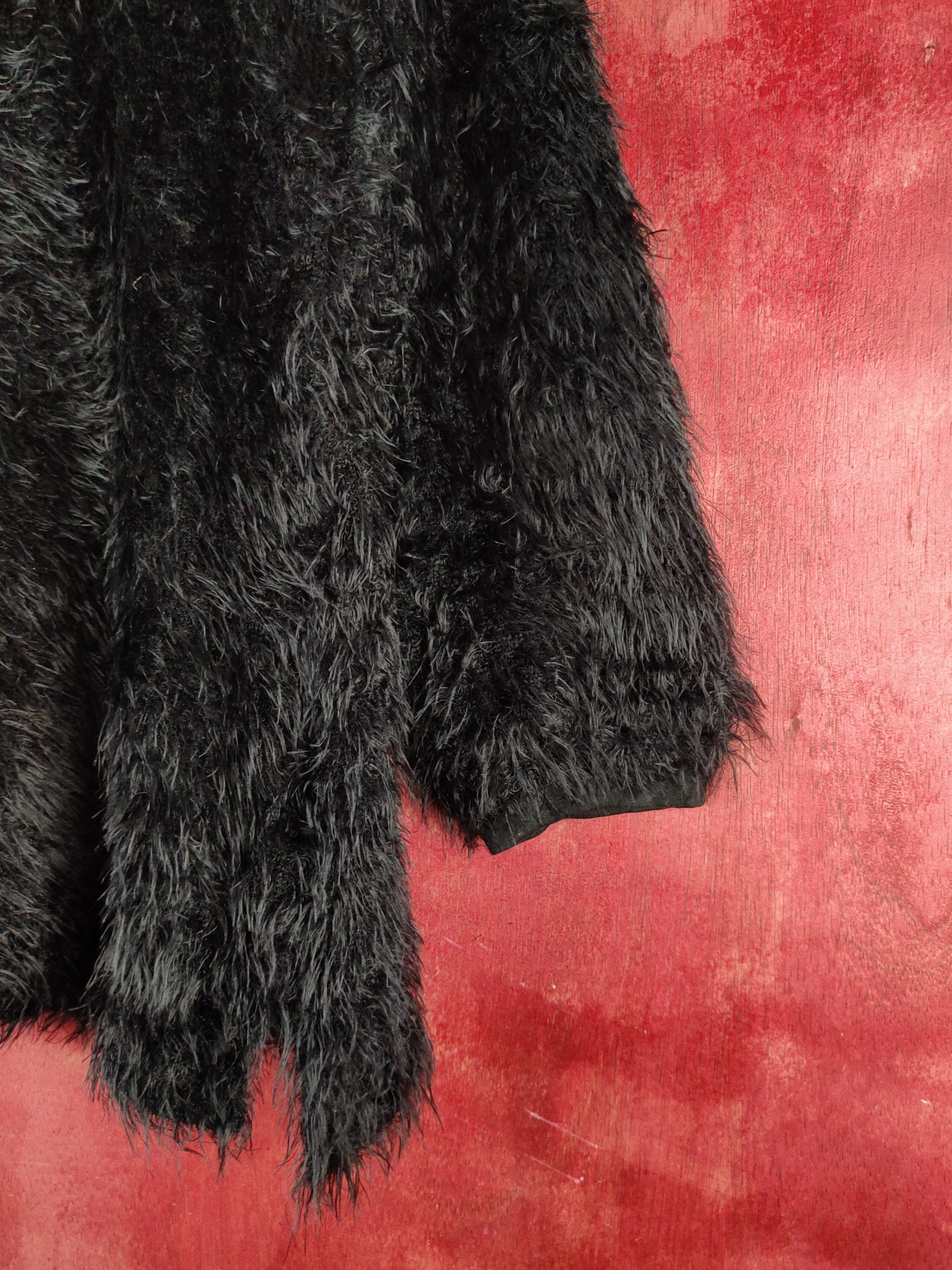Homespun Knitwear × Japanese Brand × Vintage Rna.Inc Black Shag Shaggy Fur Mohair Knitwear #S2183 Size M / US 6-8 / IT 42-44 - 7 Thumbnail