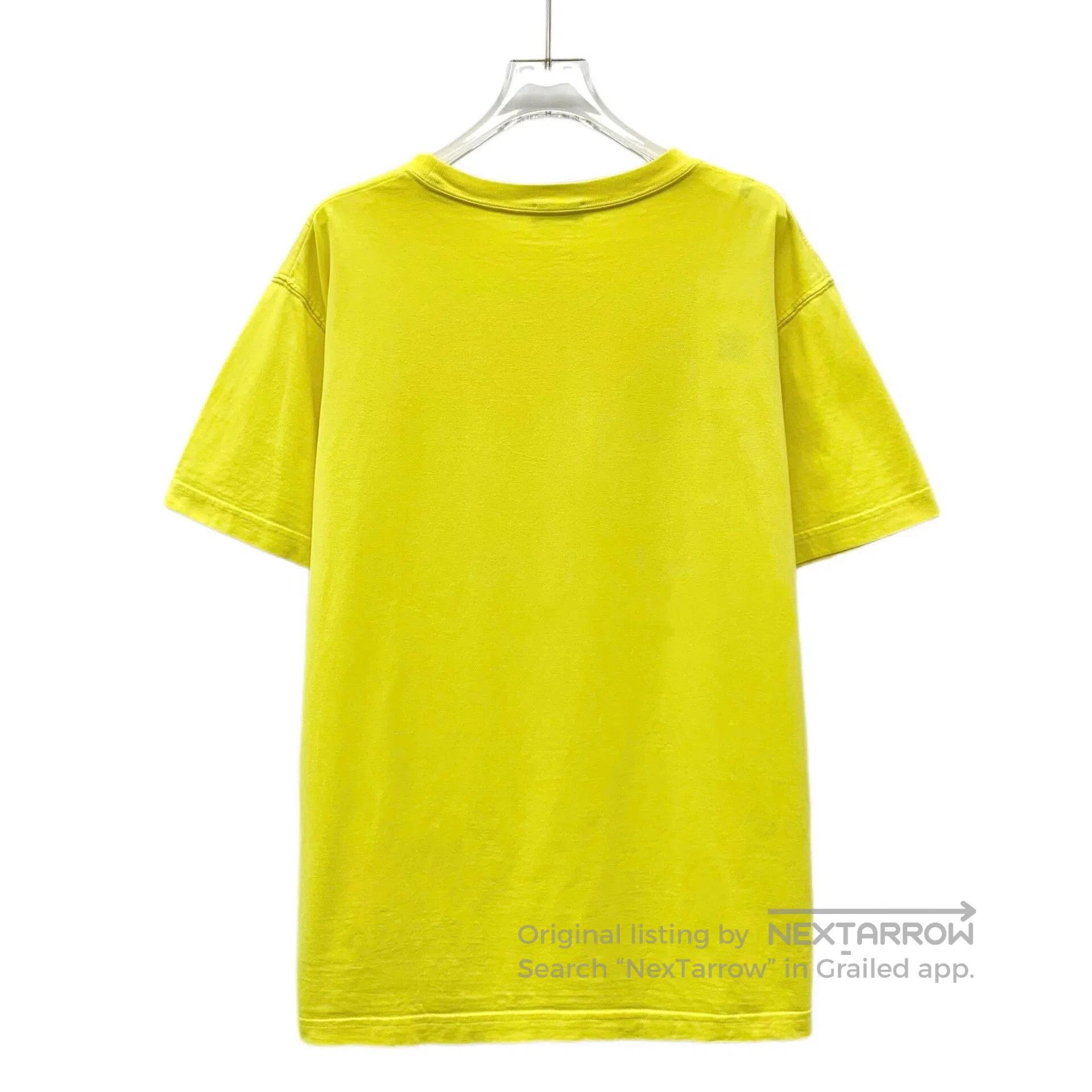 Dior dior yellow logo embroidered cotton t-shirt. Size US M / EU 48-50 / 2 - 2 Thumbnail