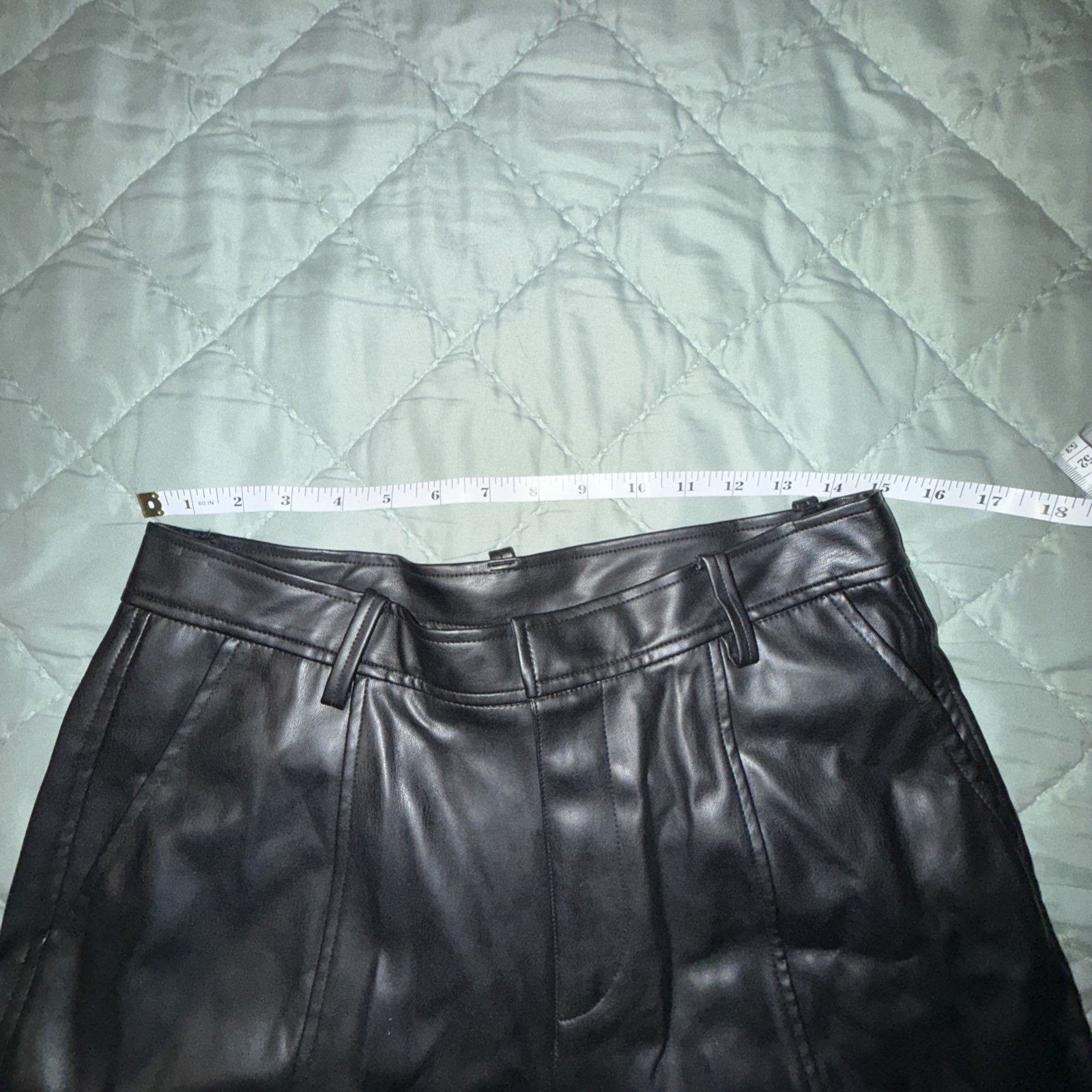 Anthropologie Anthropologie NWT Priscilla Faux leather pant cargo Sz Large Size 34" / US 12 / IT 48 - 10 Thumbnail