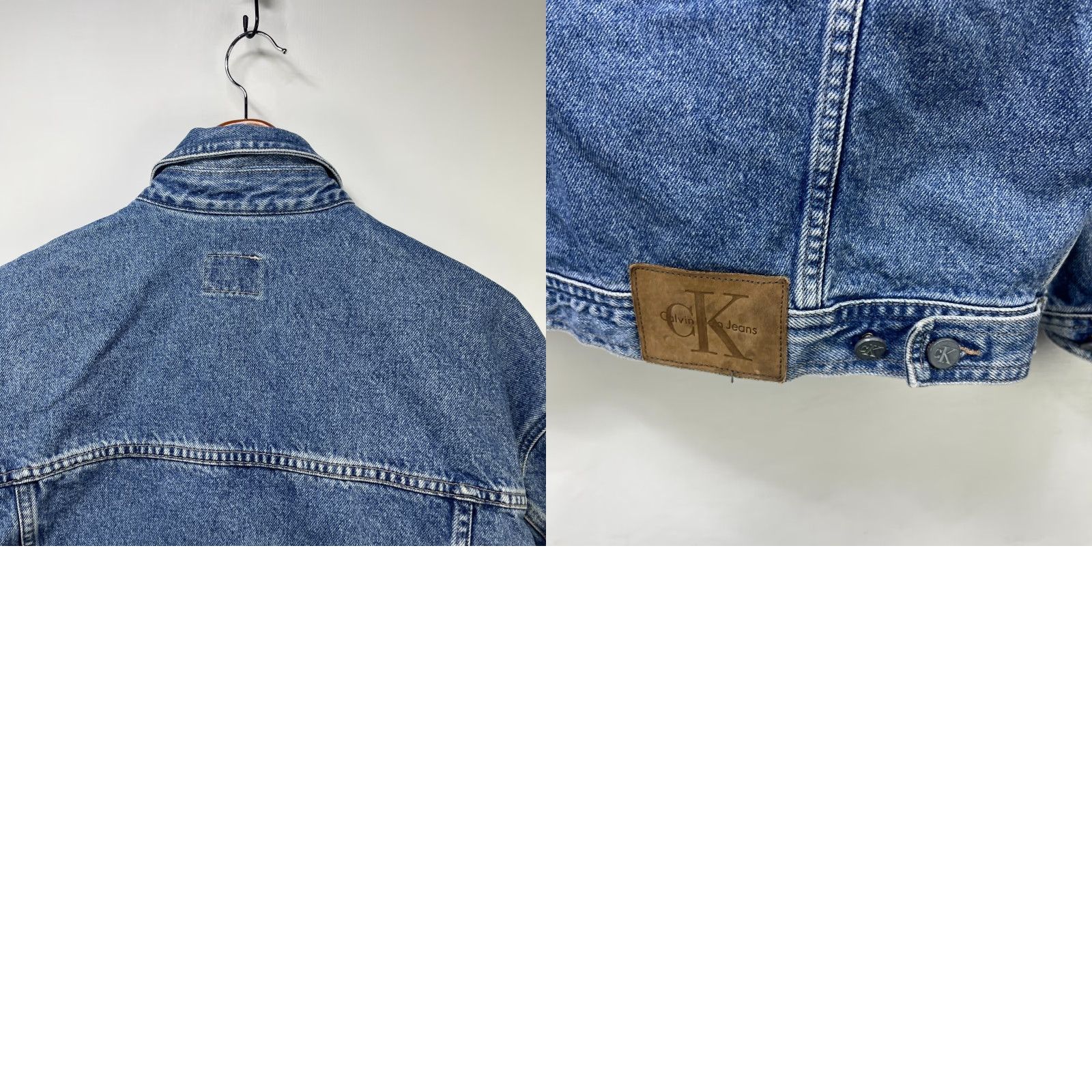 Calvin Klein VINTAGE 90s Calvin Klein Denim Jacket XL Mens Size US 36 / EU 52 - 9 Thumbnail